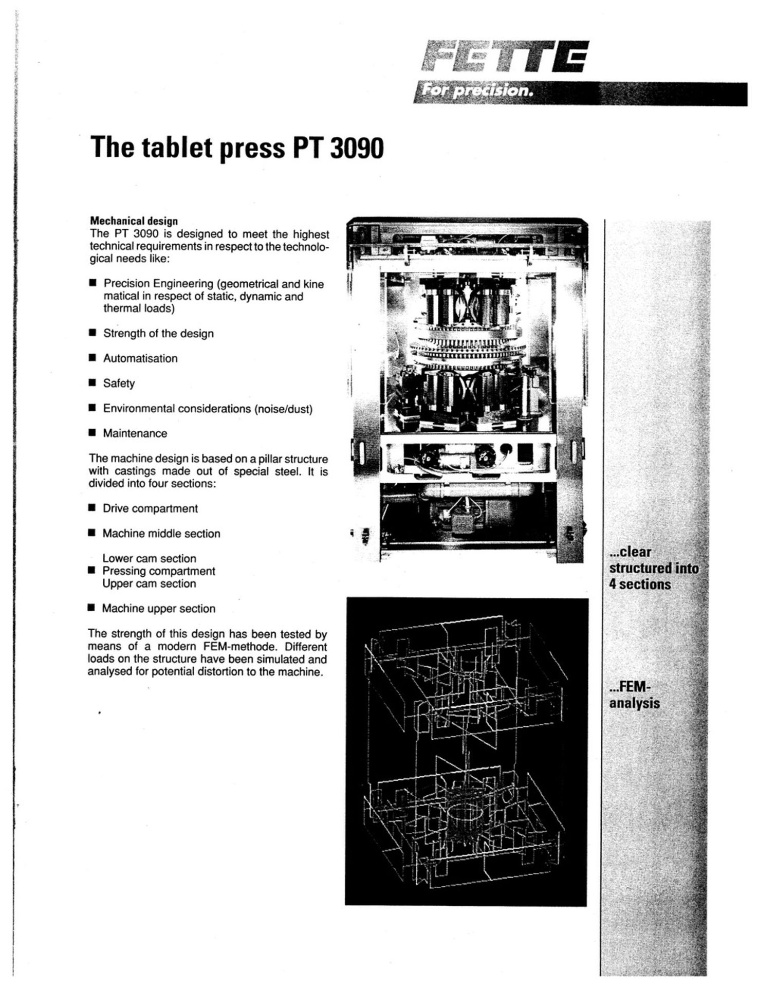 Fette 61 Station Double Sided Tablet Press, Model 3090 IC, S/N 29-218 - Image 15 of 16