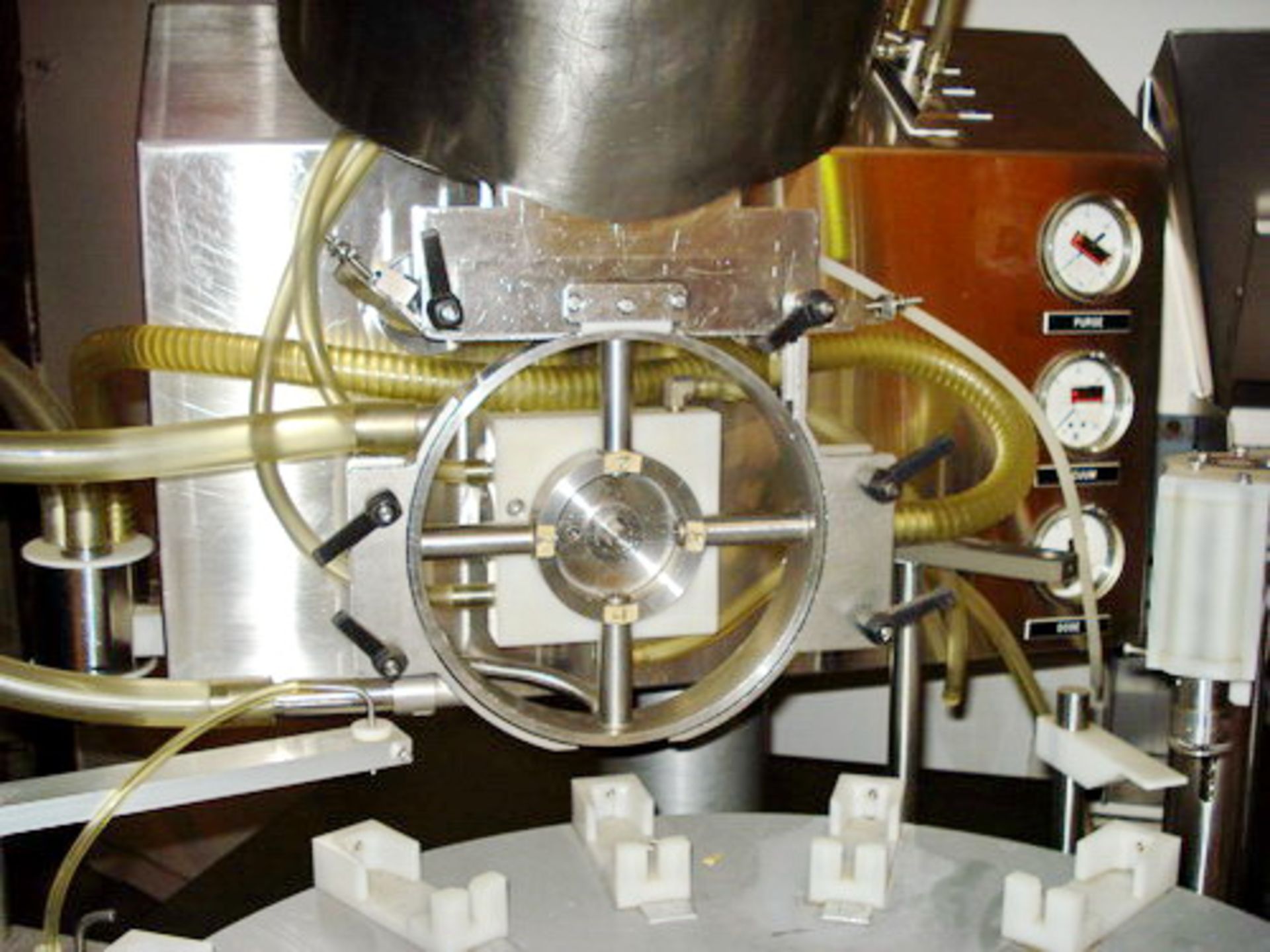 M&O Industries/Perry Monoblock Powder Filler and Capper, Model Monoblock, S/N P-216. - Image 10 of 20