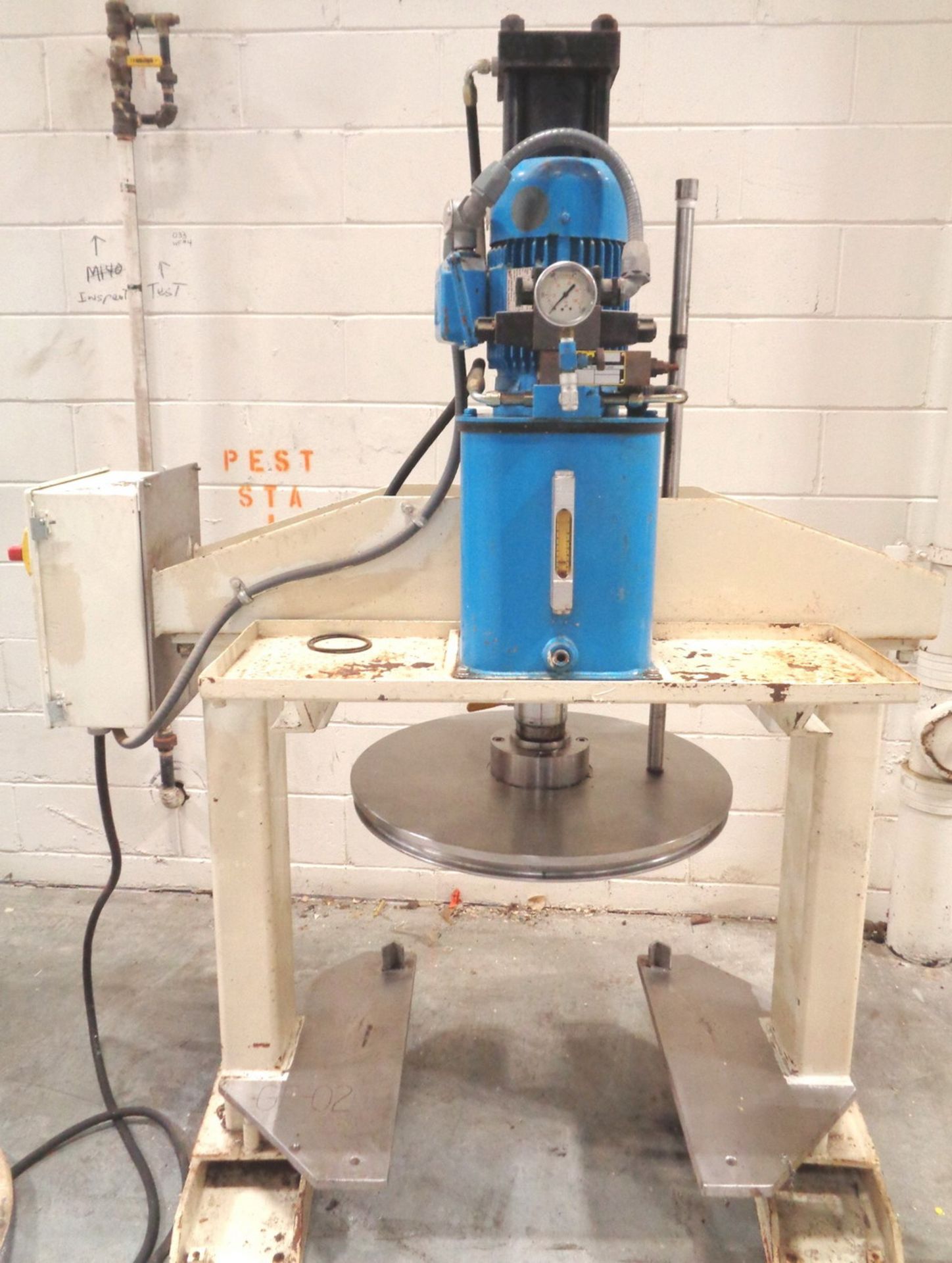 Ross Hydraulic Tank Press Out Unit for viscous materials, Plate Press