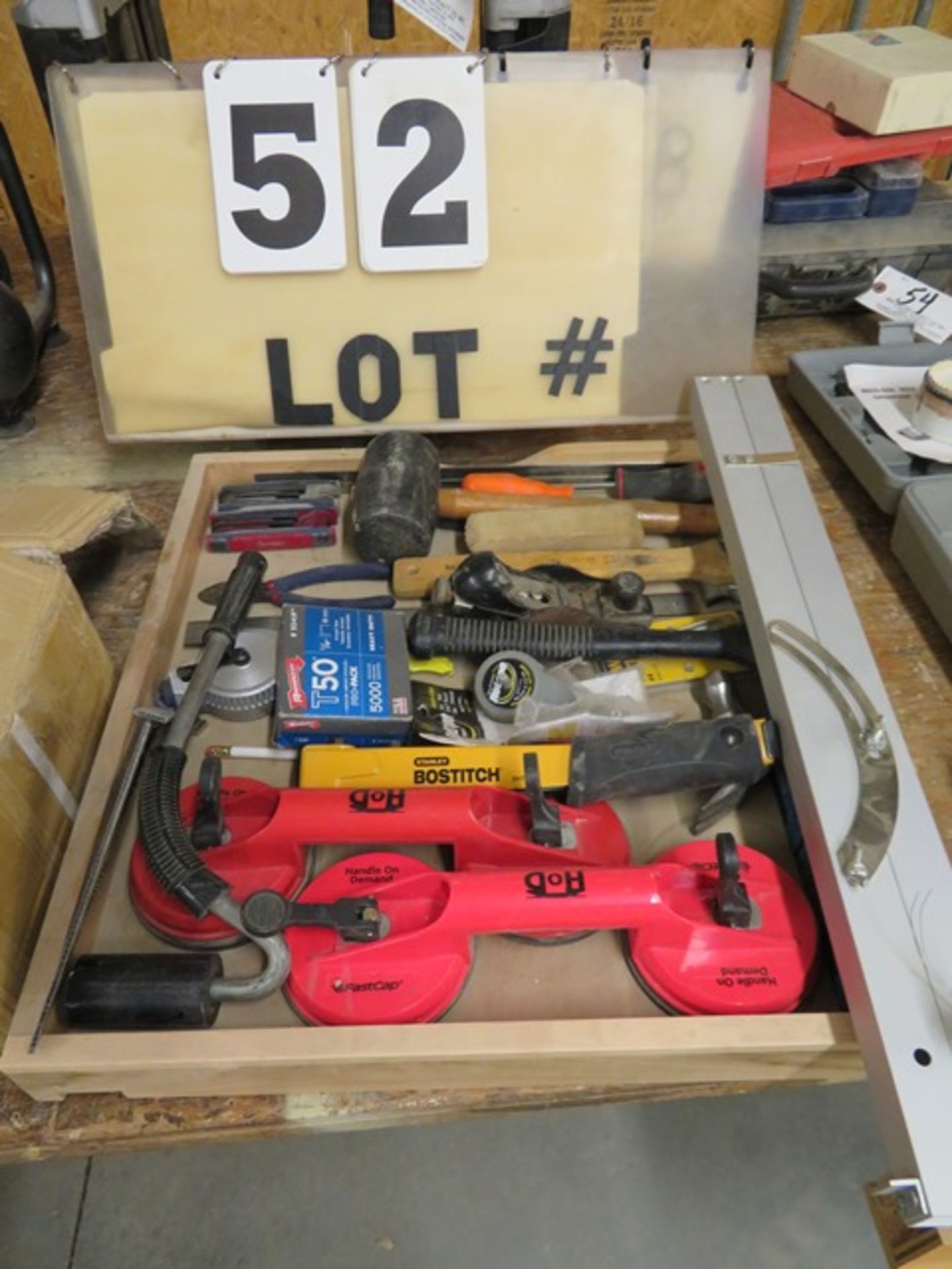 Wooden Tray of Misc. Tools