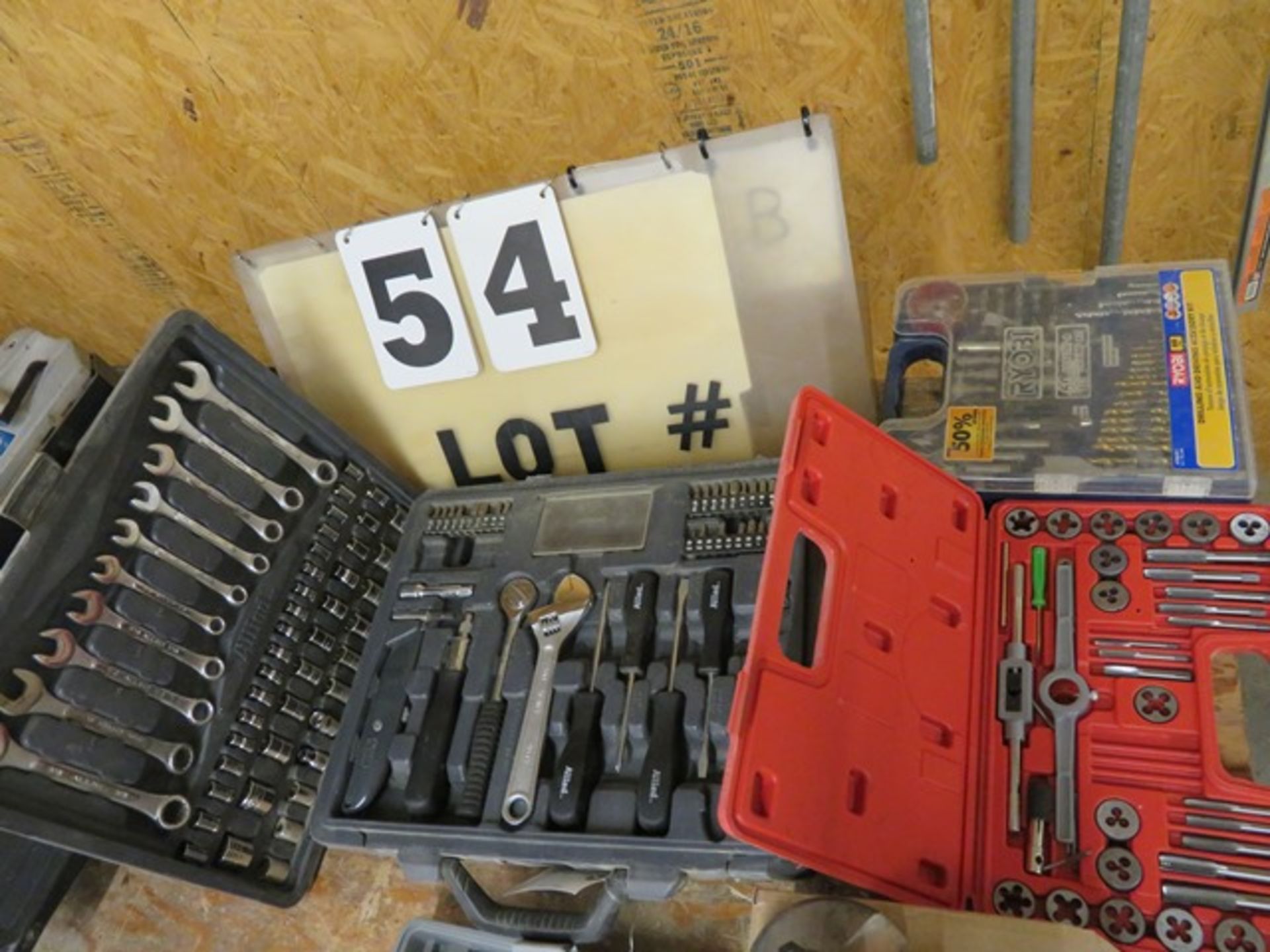 Allied Hand Tool Set, Grip Tap & Die Set & Ryobi Drilling & Driving Kit