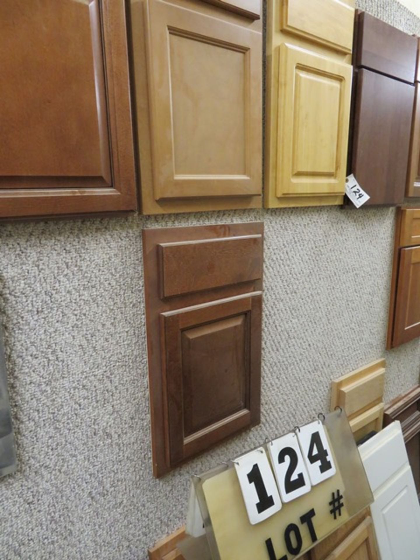 Lot of Cabinet Door Samples (On Both Sides of Wall & Inside Showroom)