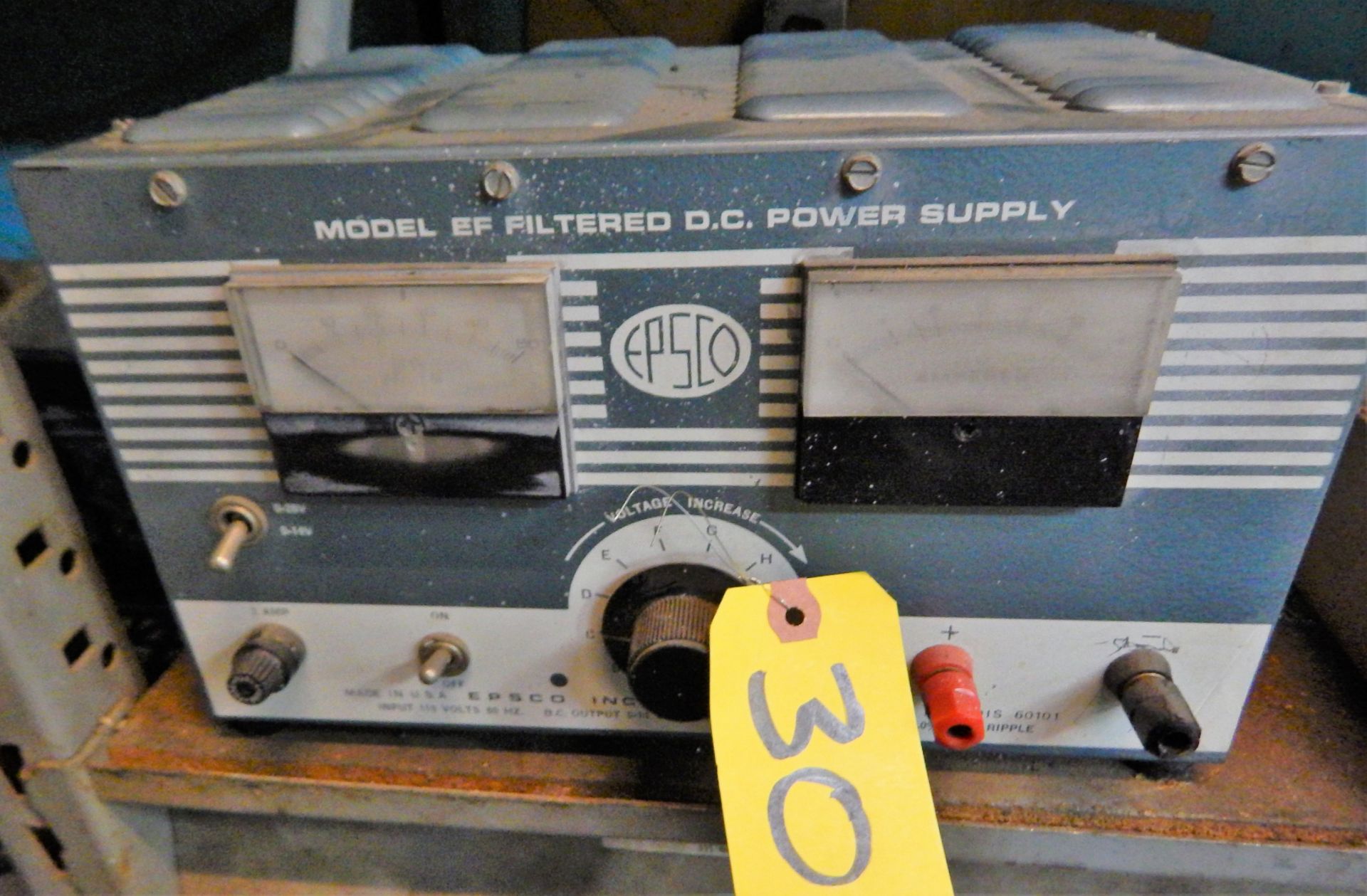 EPSCO MDL. EF FILTERED D.C. POWER SUPPLY