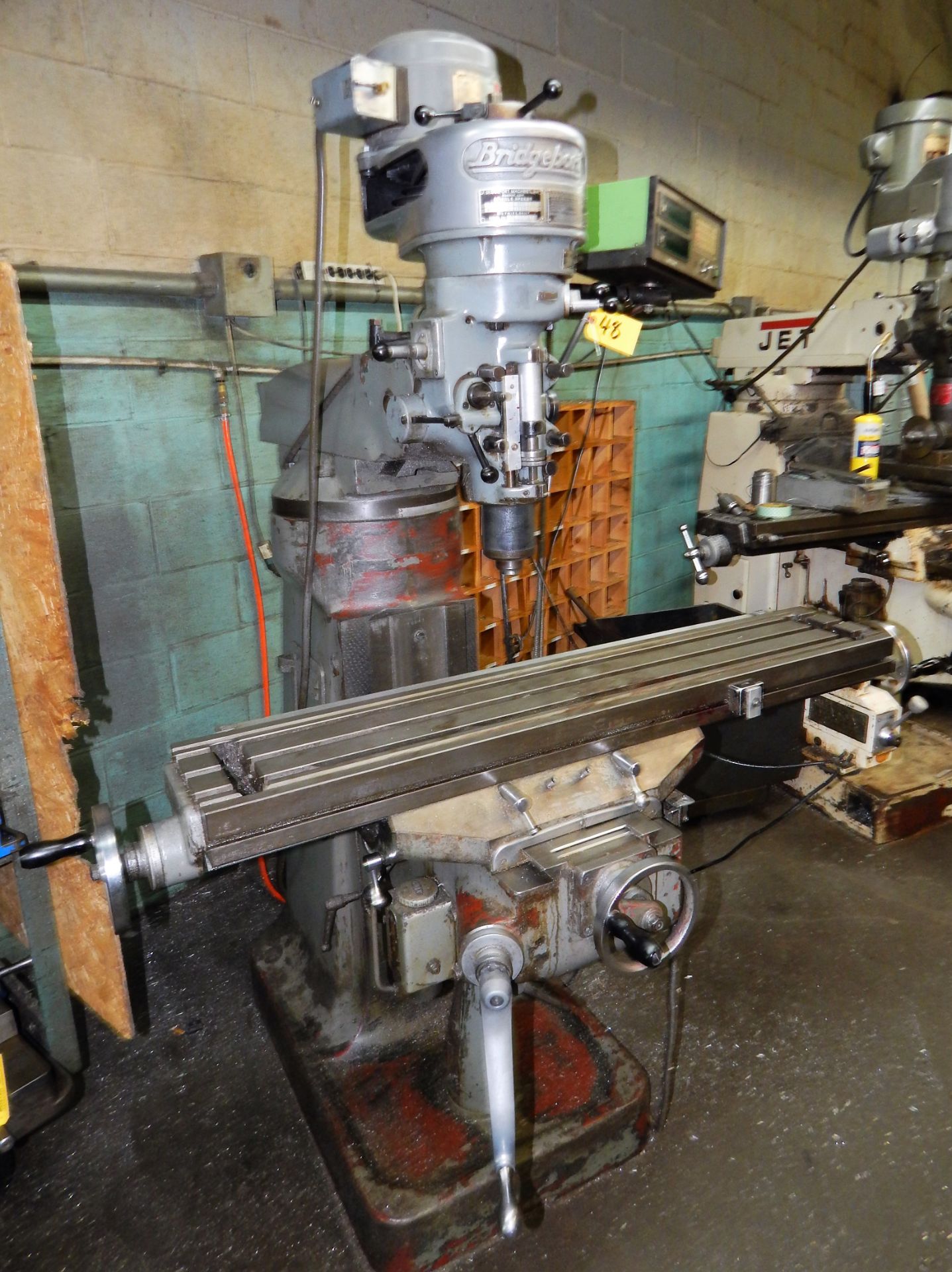 BRIDGEPORT/SUPERMAX VERTICAL MILLING MACHINE, 1HP, 80-2720 RPM, MITUTOYO 2-AXIS DRO, 9" X 49" - Image 2 of 3