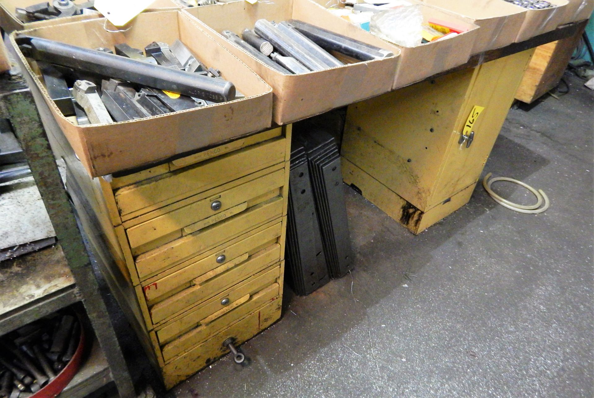 PENCO 4-DRAWER WORK BENCH (NO TOP CONTENTS)