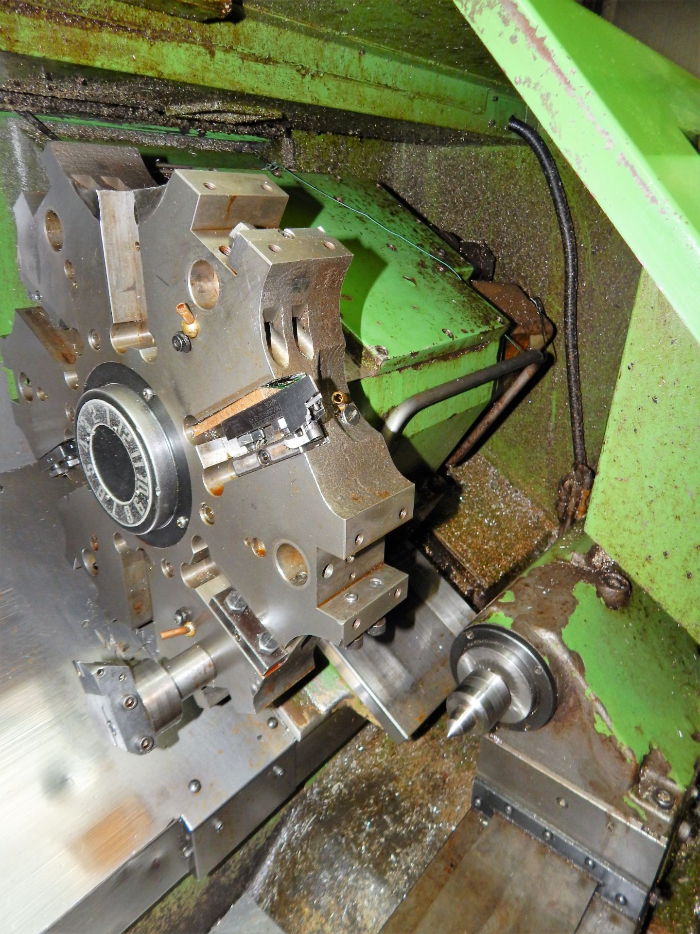 IKEGAI MDL. AX15Z CNC LATHE, 8" DIAMETER, 3-JAW CHUCK, 12 POSITION TURRET, TAIL STOCK, FANUC - Image 3 of 3