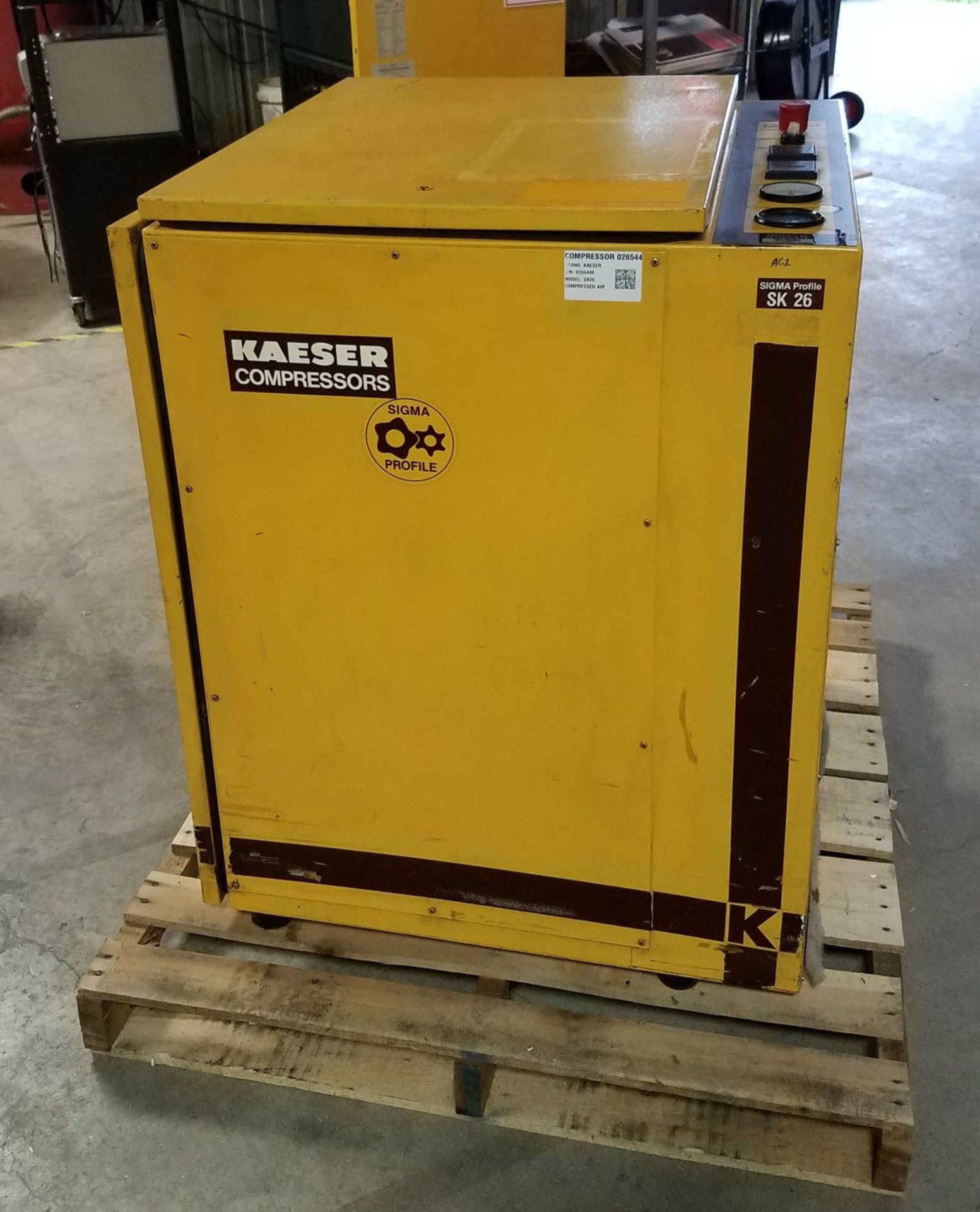 Kaeser Model SK-26 20-HP Skid Packaged Rotary Screw Type Air Compressor - Image 2 of 4