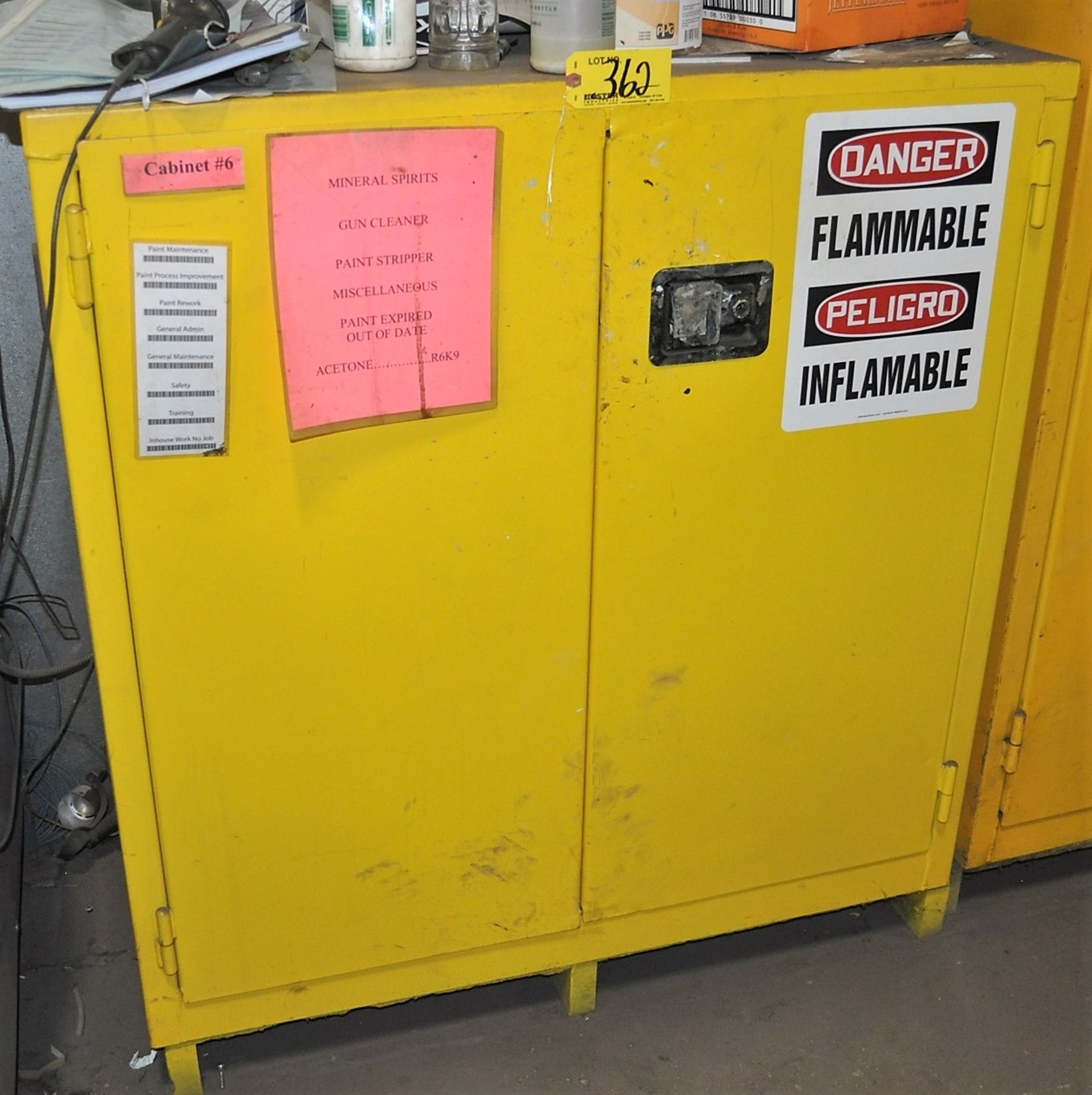 SAFETY PAINT / SOLVENT STEEL STORAGE CABINET