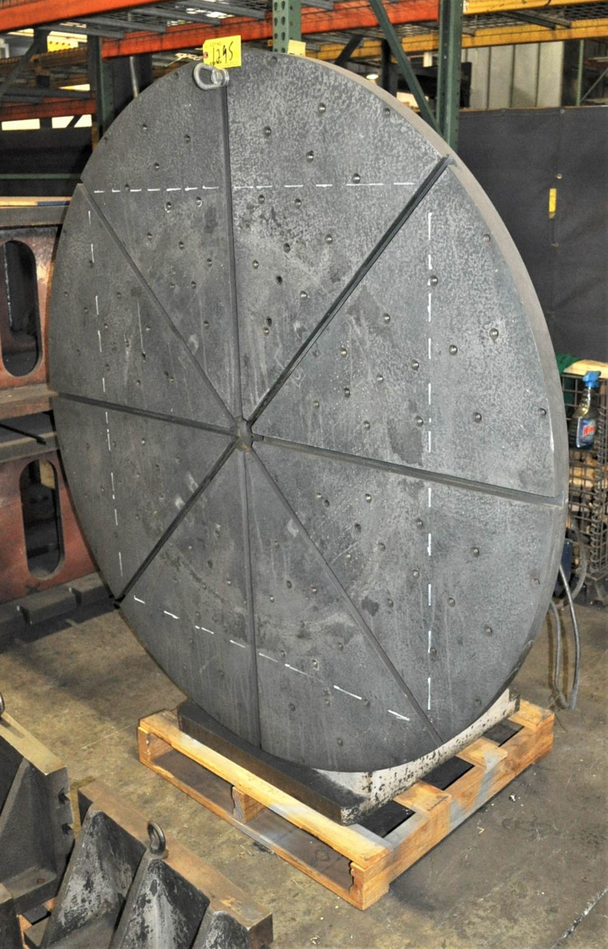 PRATT & WHITNEY 30" VERTICAL POWERED ROTARY TABLE, WITH 60" T-SLOTTED FACE PLATE, S/N: 20730 - Image 2 of 2