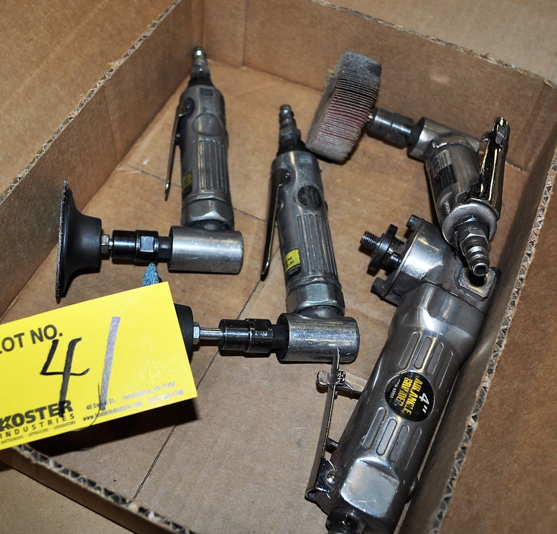 LOT OF ASSORTED PNEUMATIC GRINDERS