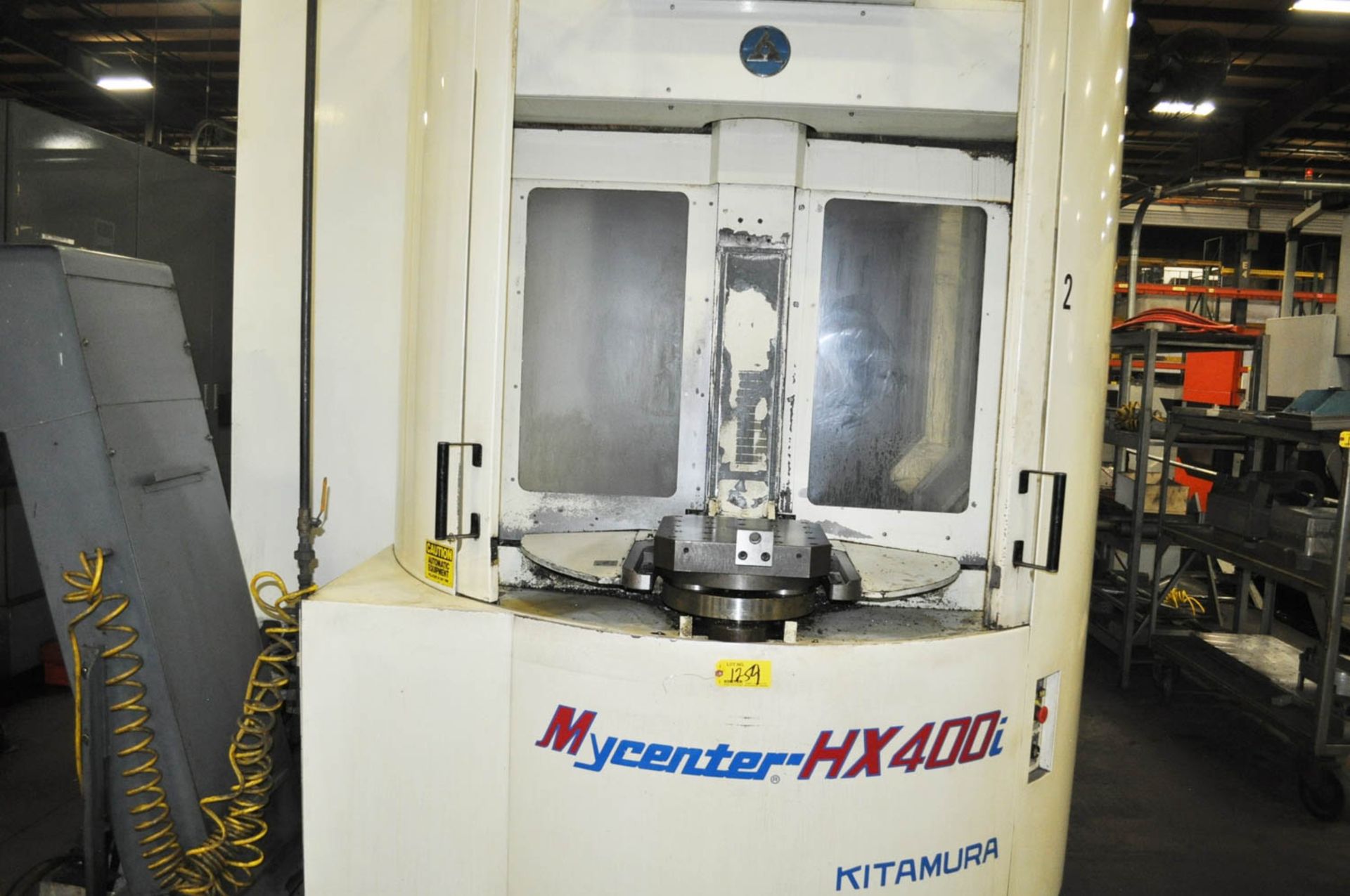 KITAMURA MYCENTER MDL. HX400i CNC HORIZONTAL MACHINING CENTER, WITH FANUC 16iM CNC CONTROL, TRAVELS: - Image 3 of 8