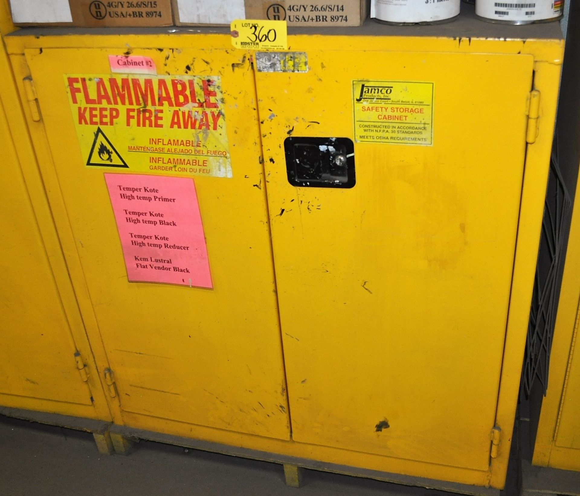 SAFETY PAINT / SOLVENT STEEL STORAGE CABINET