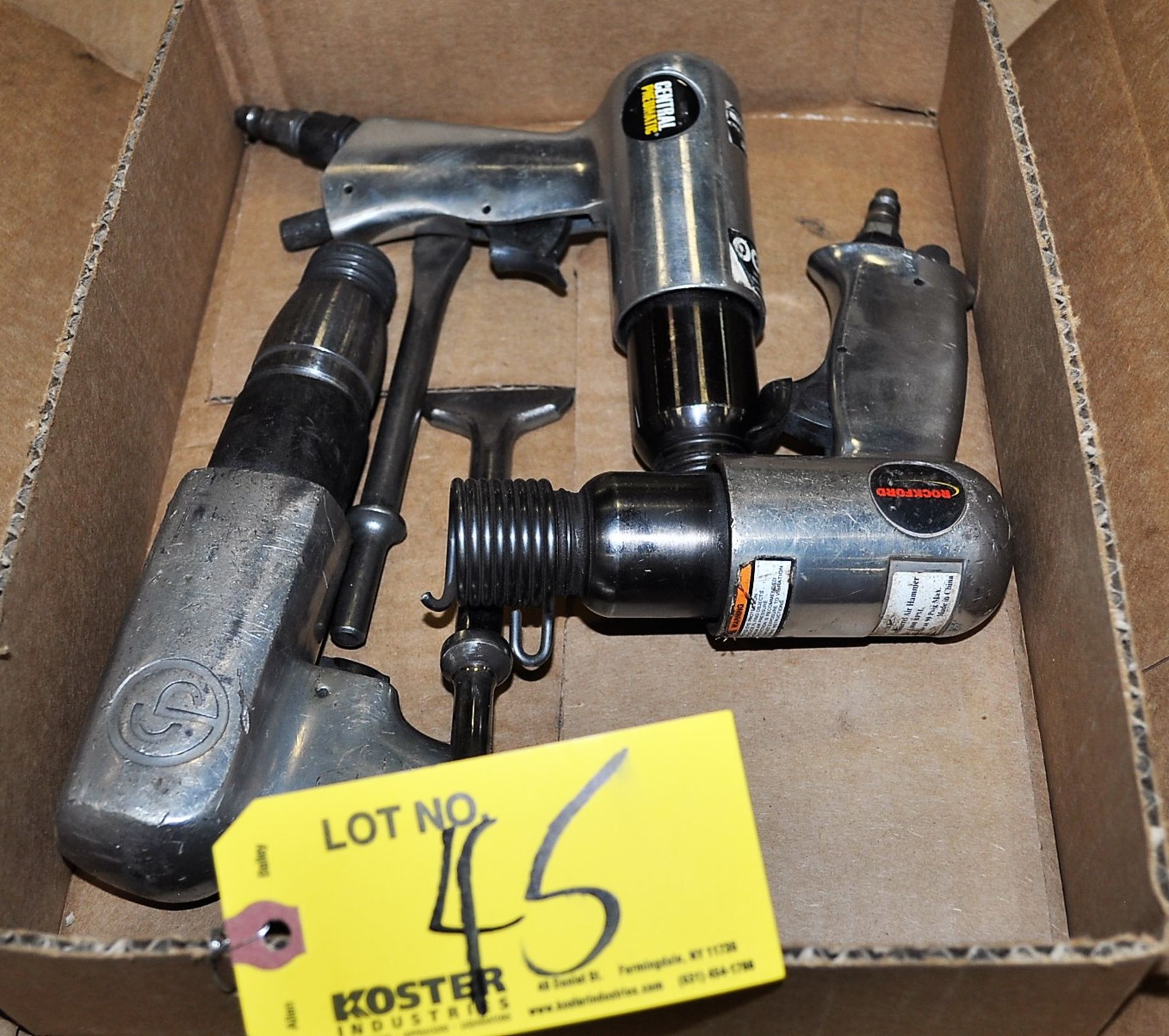 LOT OF PNEUMATIC CHIPPING HAMMERS