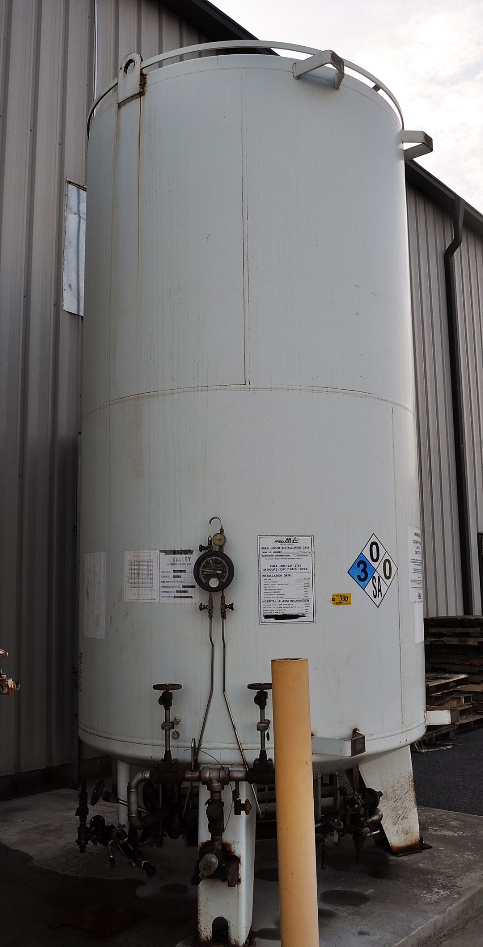 TAYLOR WHARTON LIQUID NITROGEN TANK, 500-PSI @ 100˚F M.A.W.P., -320˚F @ 500-PSI M.D.M.T., 588 SH, - Image 4 of 4