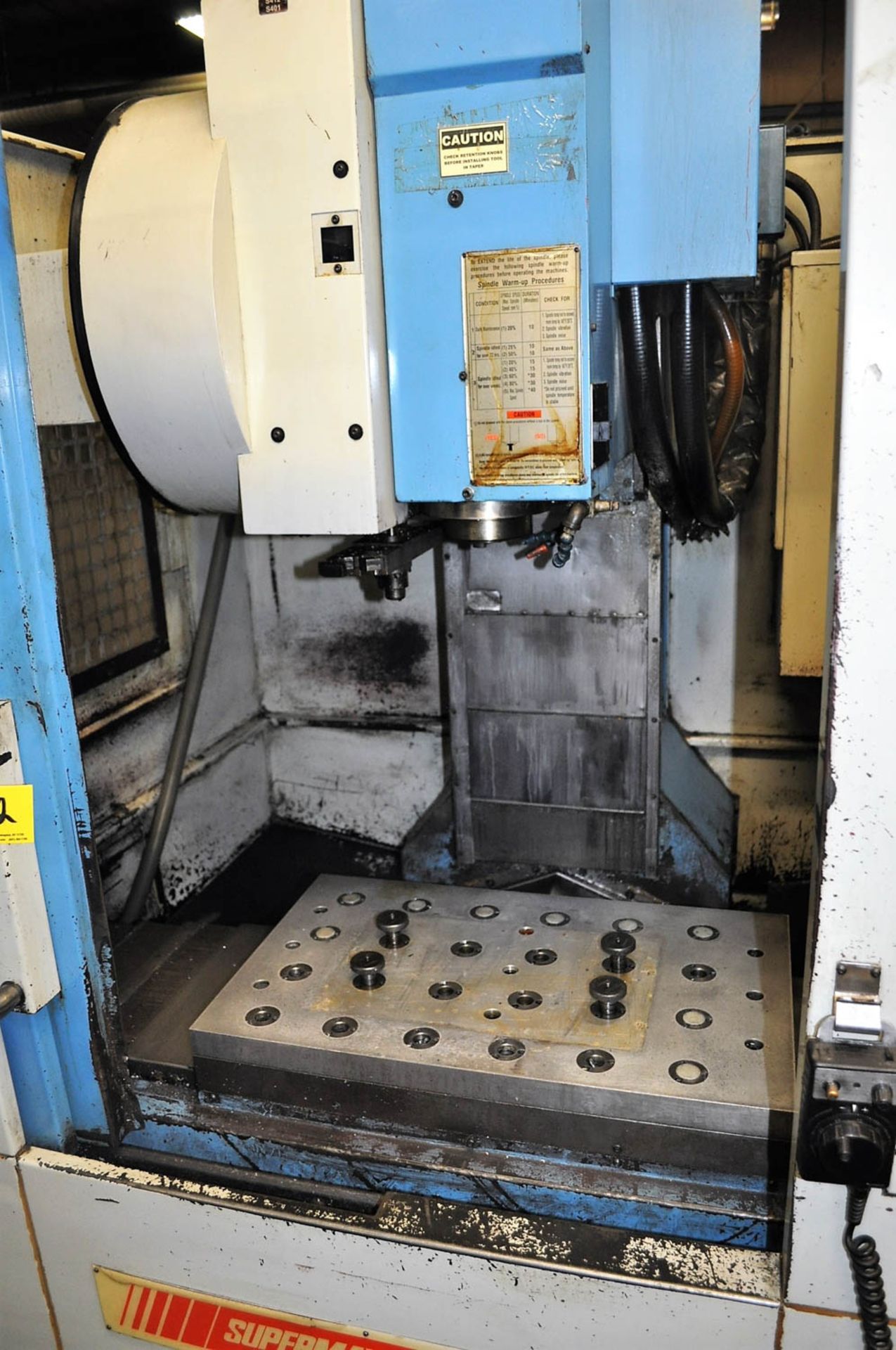 SUPERMAX MDL. V56T CNC VERTICAL MACHINING CENTER, TRAVELS: X-22", Y-16", Z-20", WITH 16-POSITION - Image 2 of 5