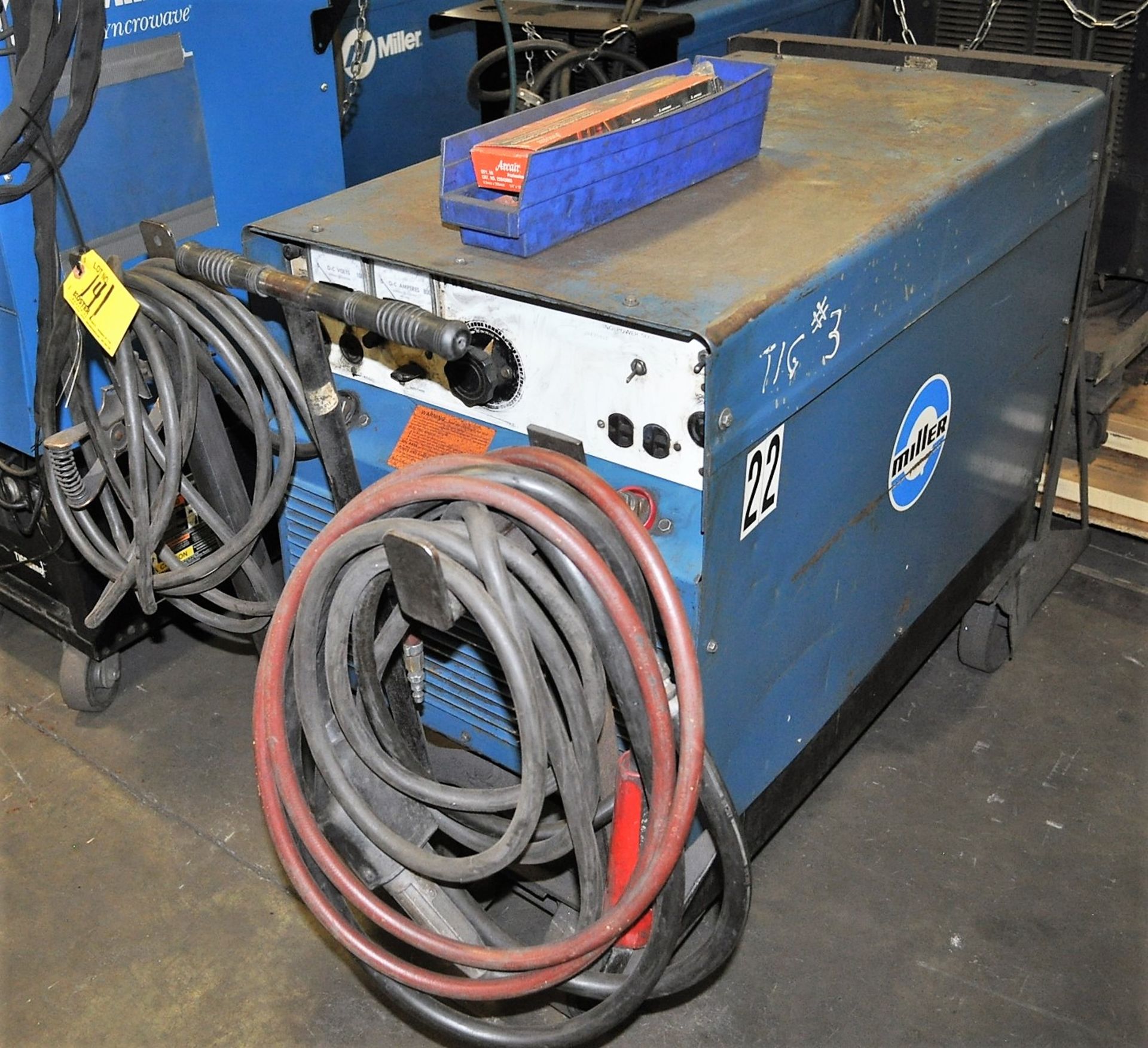MILLER MDL. MP65E CONSTANT POTENTIAL DC WELDING POWER SOURCE, WITH AIR GAUGE GUN, S/N: JA43816 - Image 2 of 3