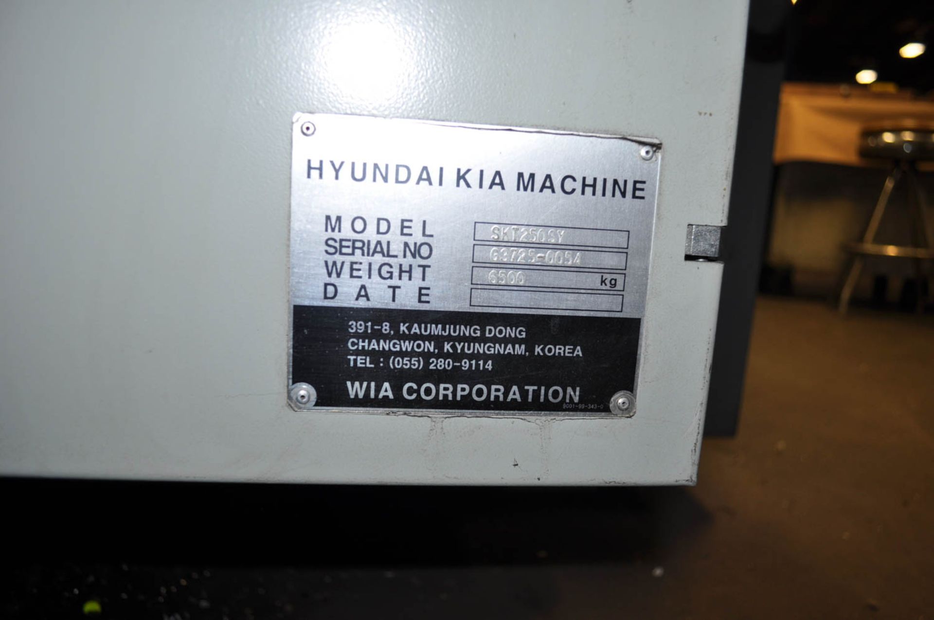 HYUNDAI KIA MDL. SKT250SY CNC TURNING CENTER, WITH SUB-SPINDLE, C/Y AXIS, LIVE MILLING, FANUC - Image 7 of 7
