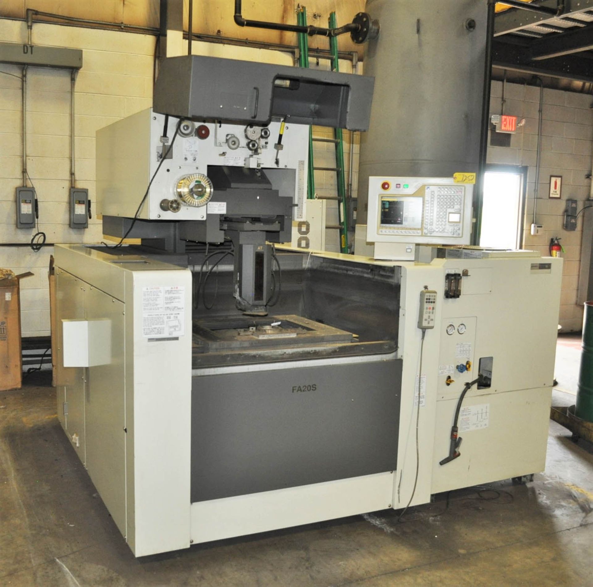 MITSUBISHI MDL. FA20S CNC WIRE EDM, WITH 41.3" X 31.5" X 11.3" MAX WORKPIECE, 3300# MAX WORK WEIGHT,