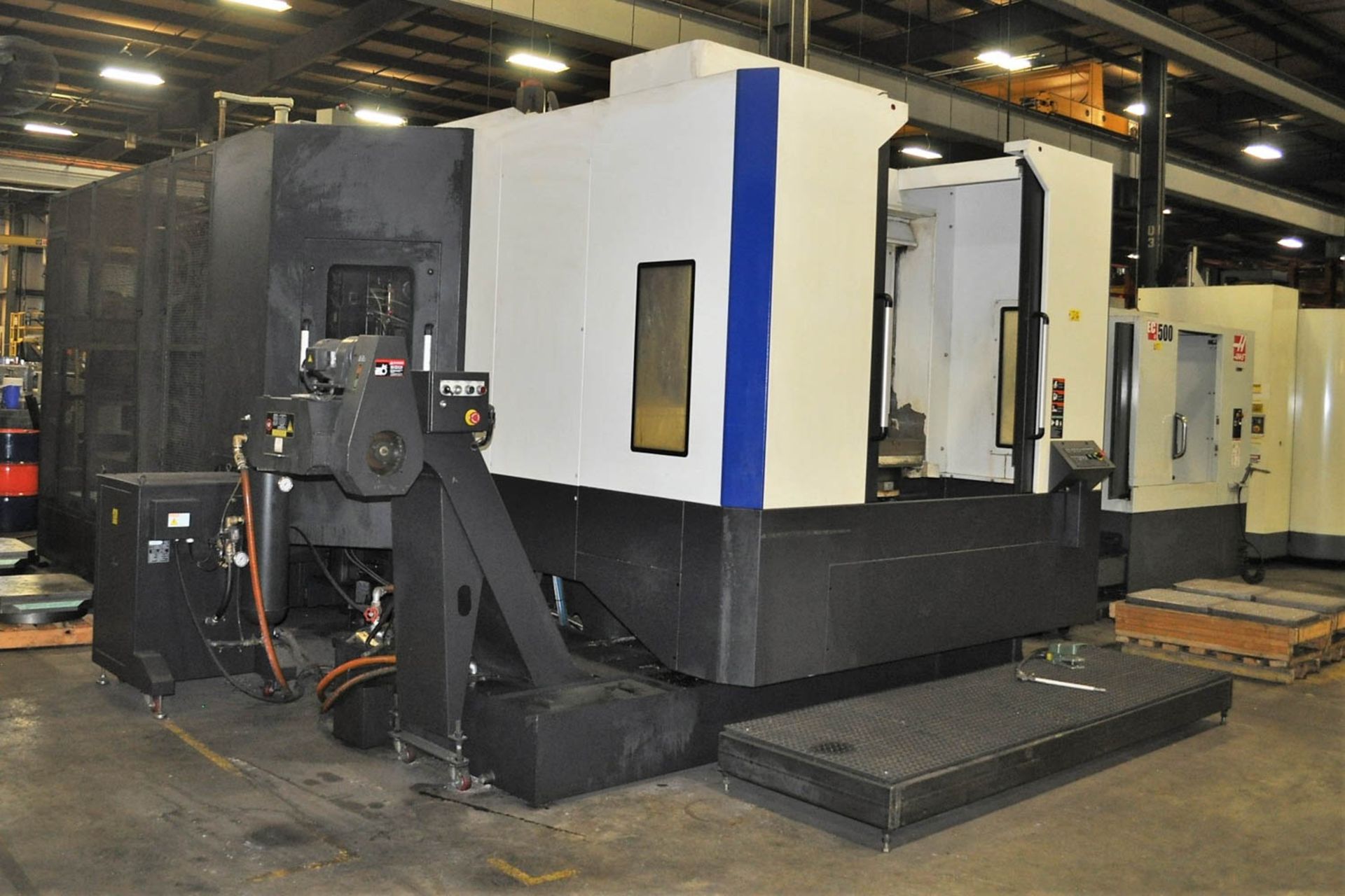 HYUNDAI KIA MDL. HS6300 CNC HORIZONTAL MACHINING CENTER, WITH FANUC 31iA CNC CONTROL, TRAVELS: X- - Image 8 of 10