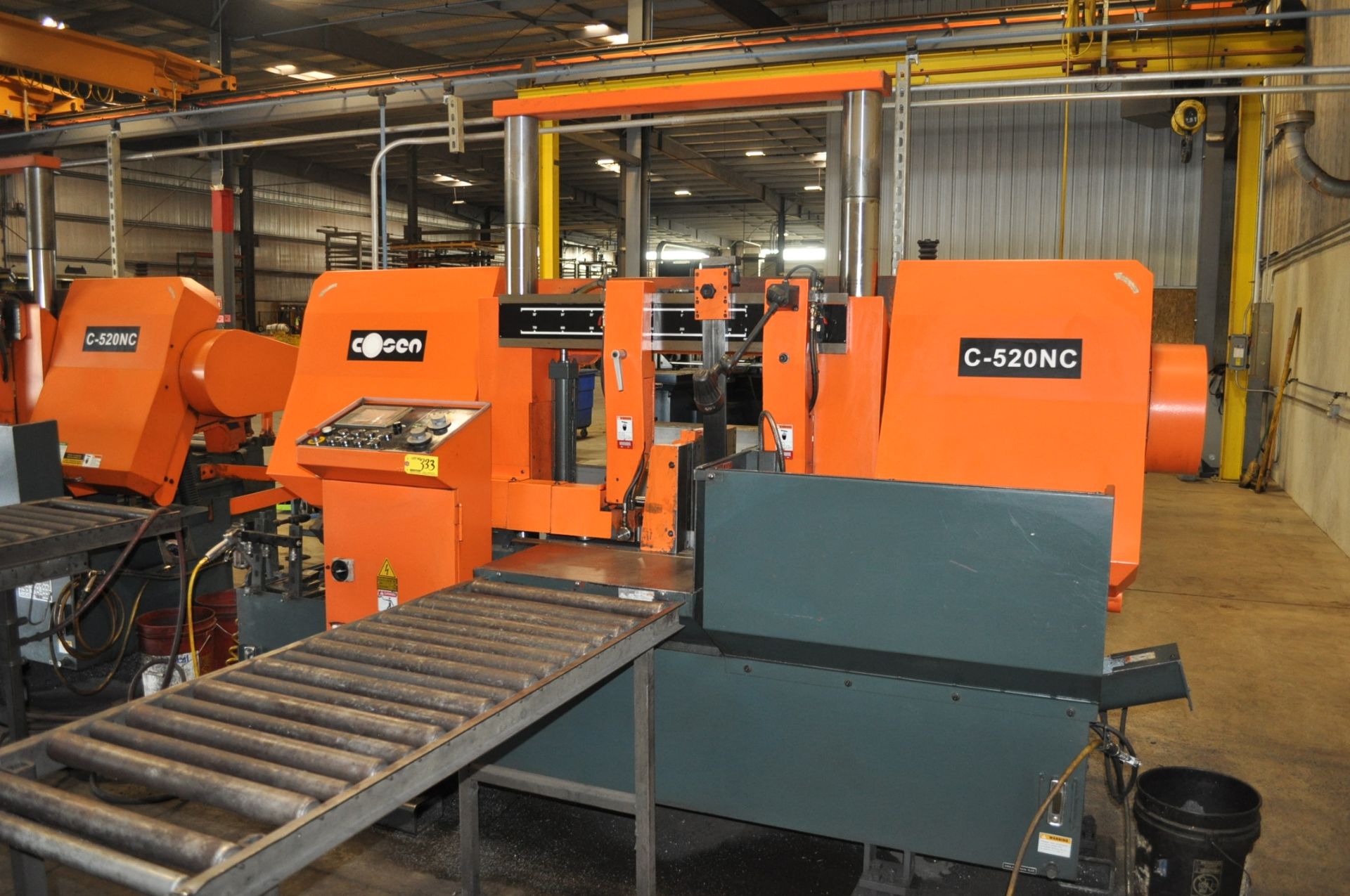 COSEN MDL. C-520NC HYDRAULIC VERTICAL BANDSAW, WITH 520mm MAX SIZE BAR, 520mm X 520mm SQUARE, - Image 2 of 5