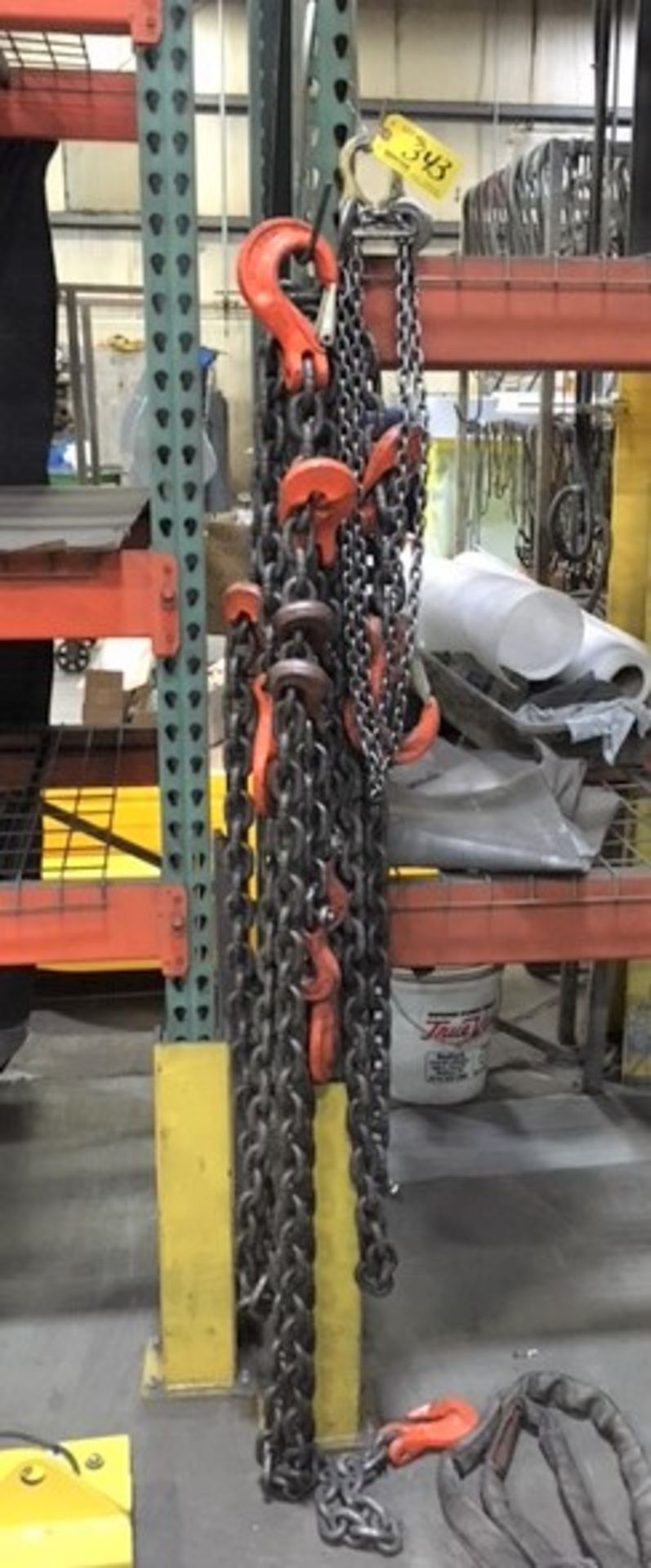 LOT OF ASSORTED LIFTING CHAIN