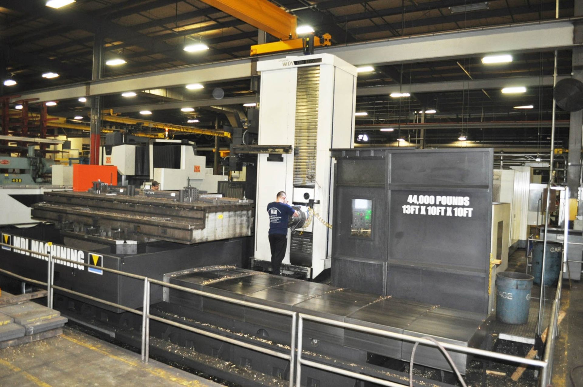 5.31" HYUNDAI KIA MDL. KBN-135CL CNC TABLE TYPE HORIZONTAL BORING MILL, WITH FANUC 31i-A CNC - Image 2 of 8