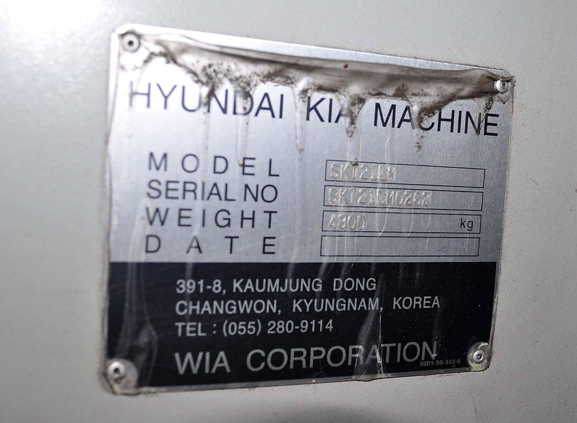 HYUNDAI KIA MDL. SKT21LM CNC TURNING CENTER, WITH LIVE MILLING, FANUC OiTC CNC CONTROL, 21.7" SWING, - Image 7 of 7