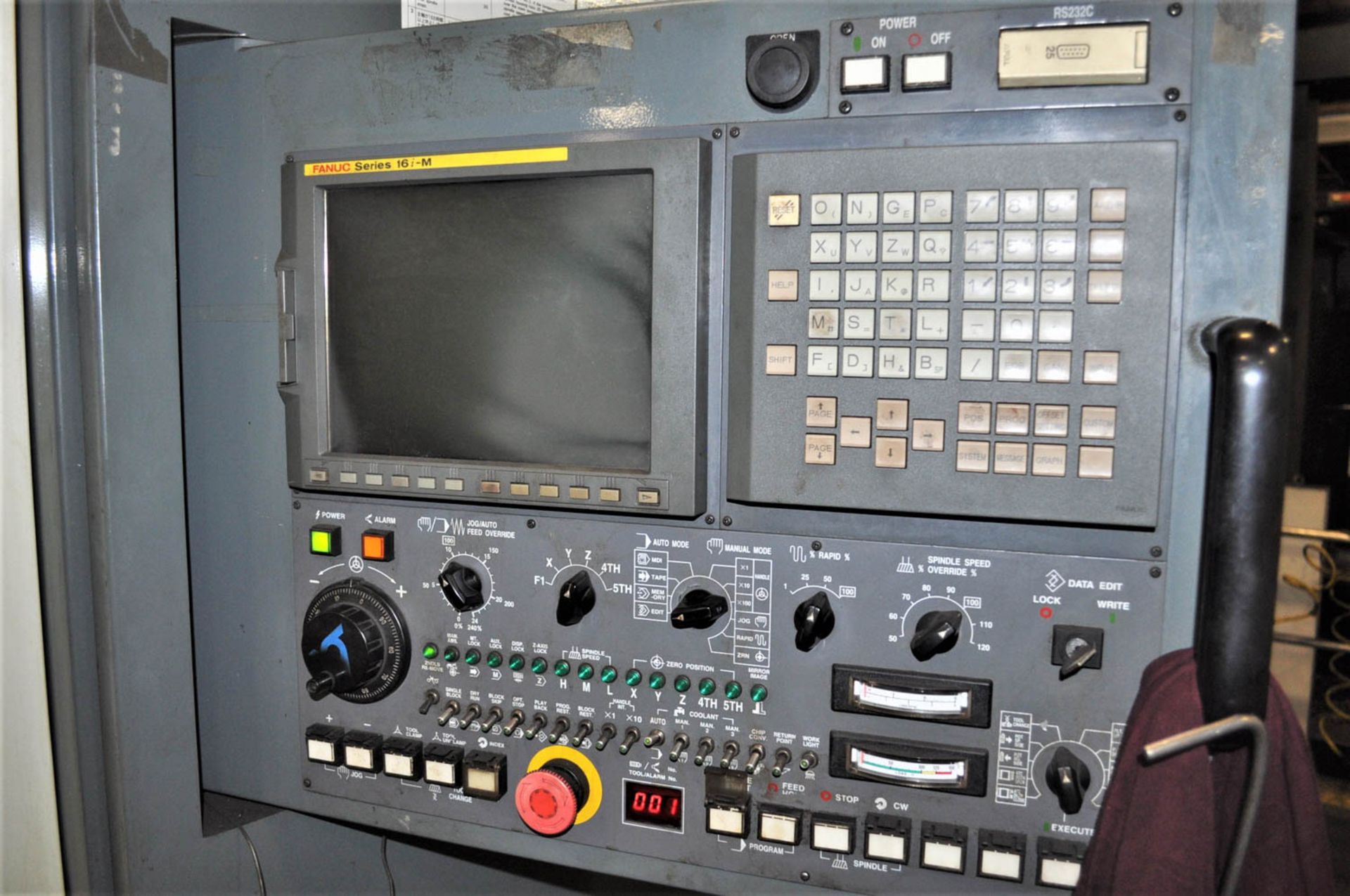 KITAMURA MYCENTER MDL. HX400 CNC HORIZONTAL MACHINING CENTER, WITH FANUC 16iM CNC CONTROL, - Image 5 of 8