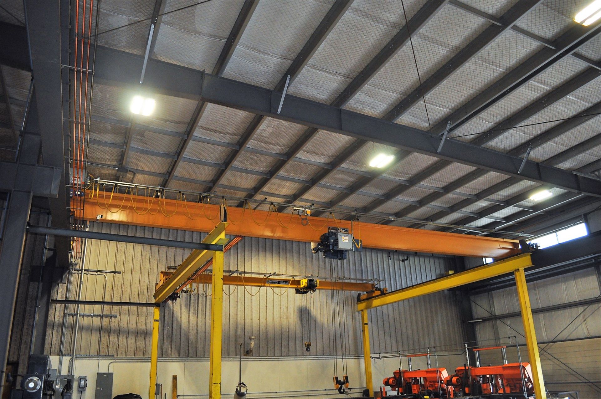 ALTOONA 10 TON TOP RUNNING OVERHEAD BRIDGE CRANE, WITH 58' SPAN, RADIO CONTROLLED, DEMAG 10 TON - Image 2 of 4