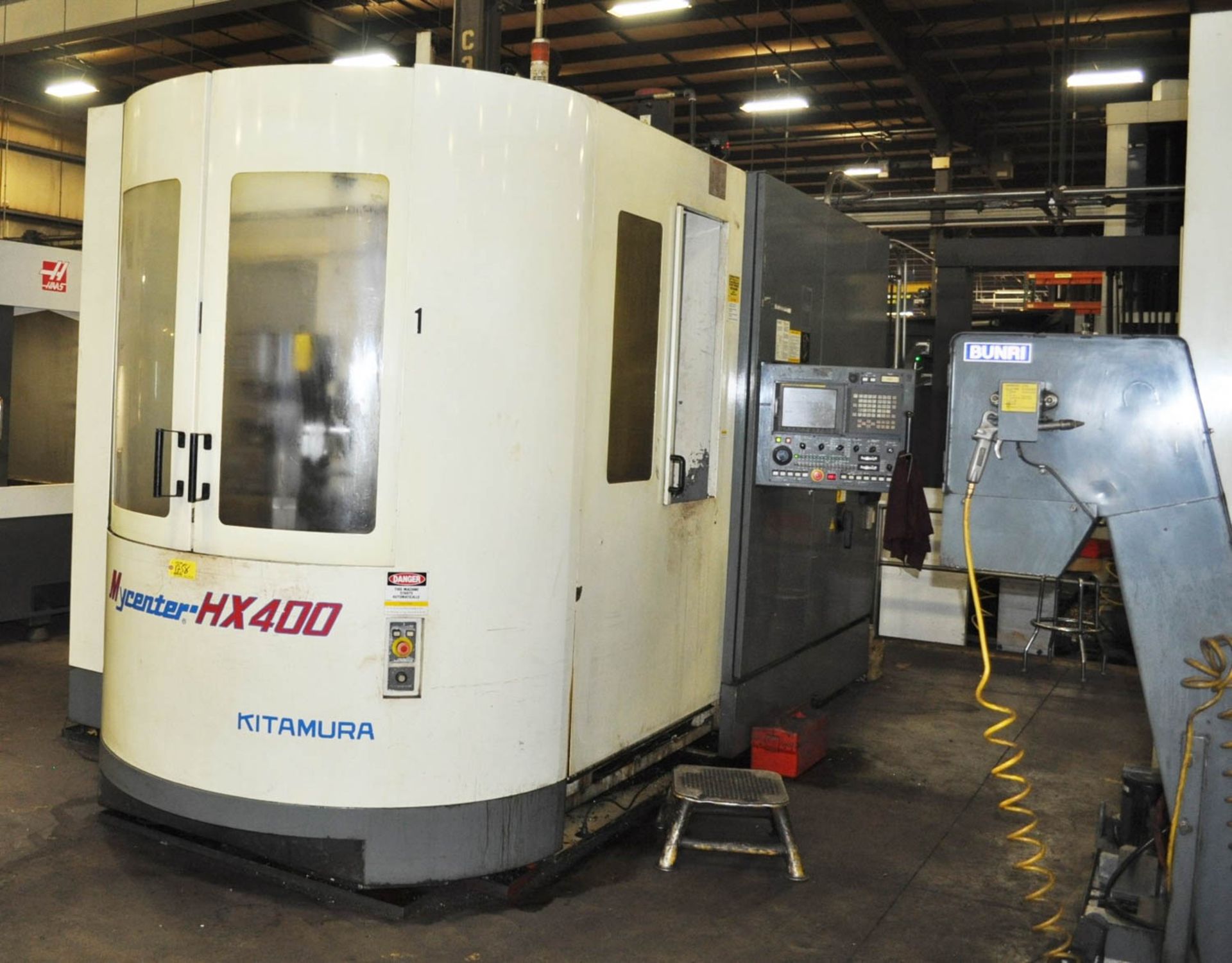 KITAMURA MYCENTER MDL. HX400 CNC HORIZONTAL MACHINING CENTER, WITH FANUC 16iM CNC CONTROL, - Image 2 of 8