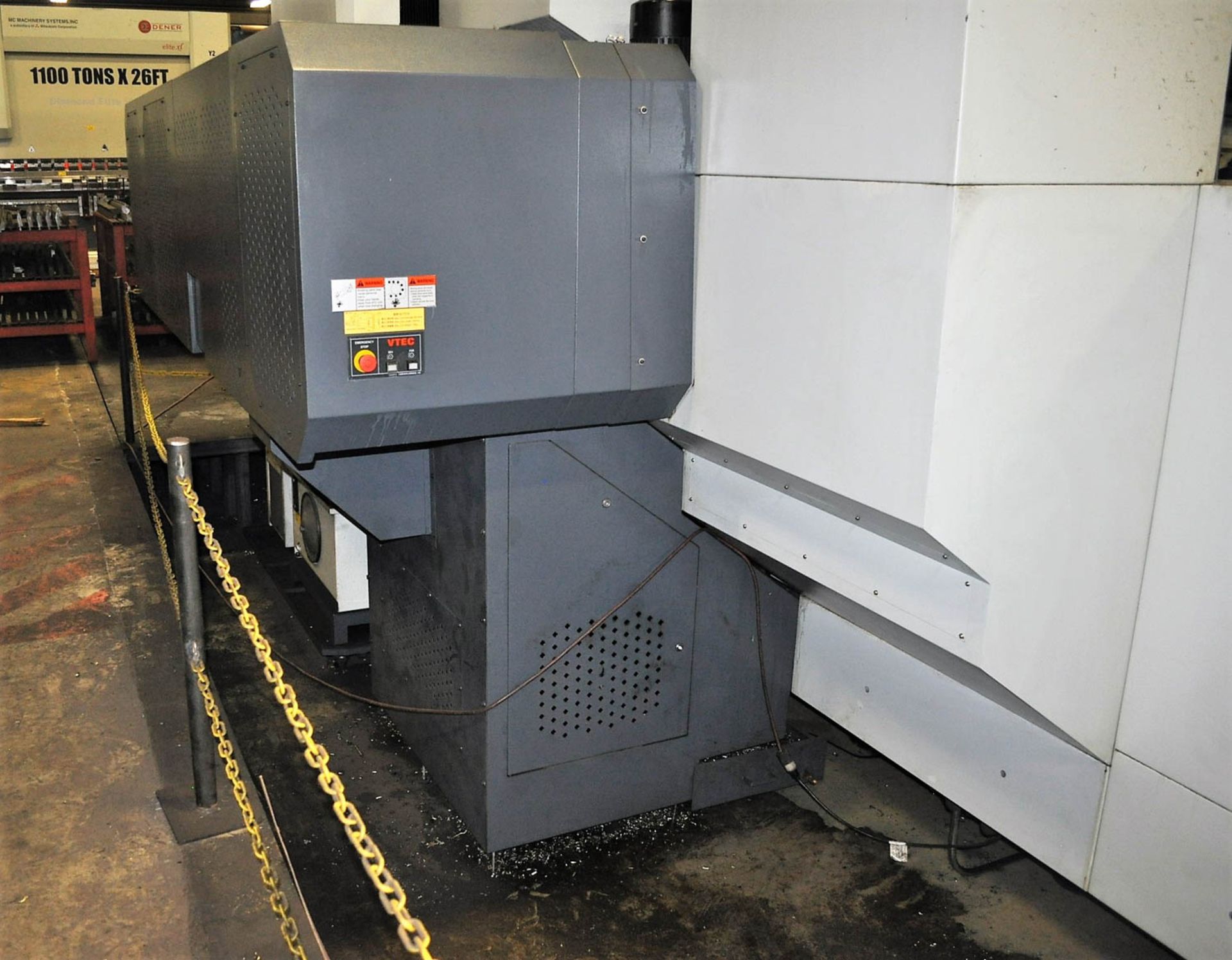 VISION-WIDE V-TEC MDL. NF-6226 CNC 5-FACE DOUBLE COLUMN VERTICAL MACHINING CENTER, WITH FANUC 0iMD - Image 9 of 9