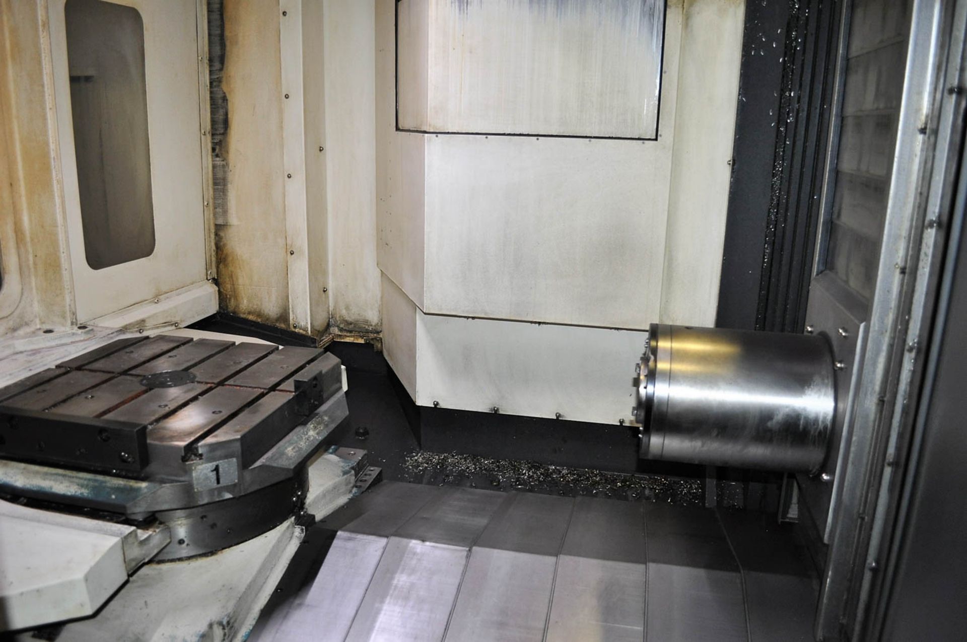 HYUNDAI KIA MDL. HS6300 CNC HORIZONTAL MACHINING CENTER, WITH FANUC 31iA CNC CONTROL, TRAVELS: X- - Image 3 of 10