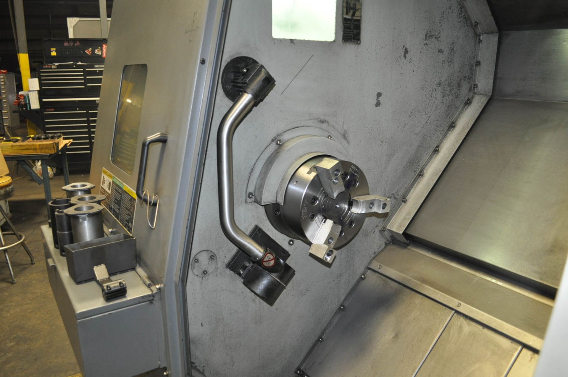 HYUNDAI KIA MDL. SKT250SY CNC TURNING CENTER, WITH SUB-SPINDLE, C/Y AXIS, LIVE MILLING, FANUC - Image 5 of 7