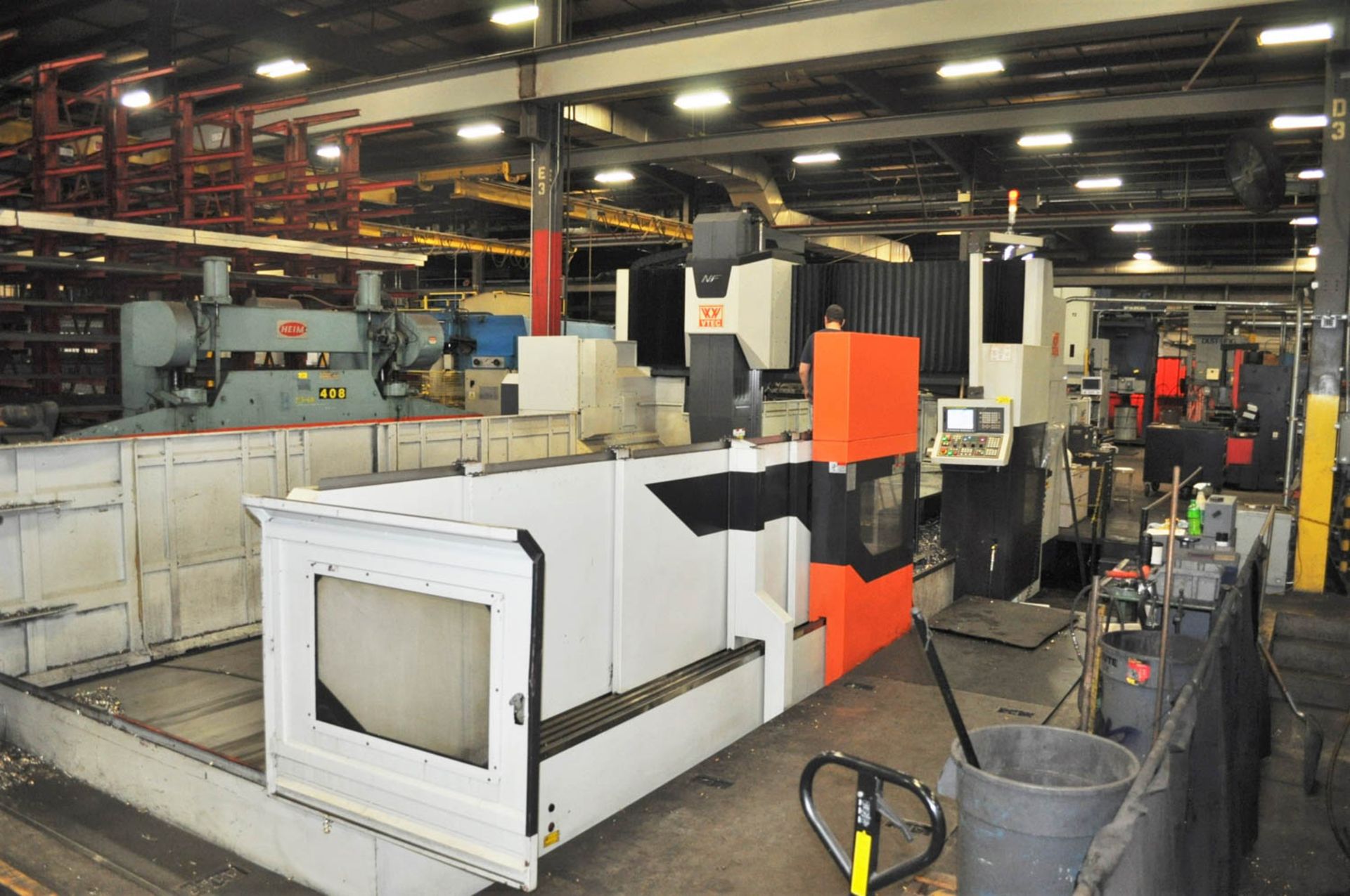 VISION-WIDE V-TEC MDL. NF-6226 CNC 5-FACE DOUBLE COLUMN VERTICAL MACHINING CENTER, WITH FANUC 0iMD - Image 2 of 9