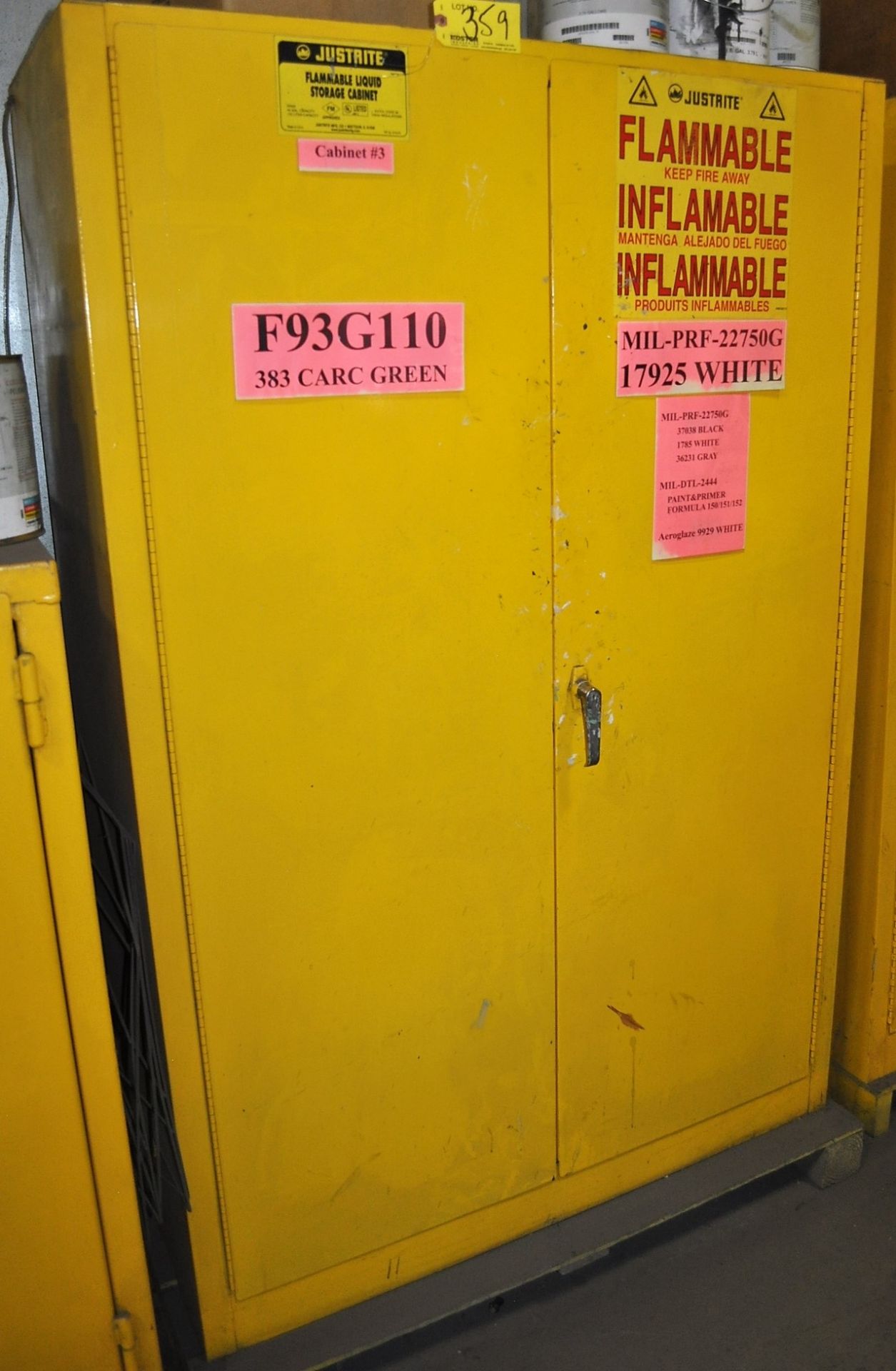 SAFETY PAINT / SOLVENT STEEL STORAGE CABINET