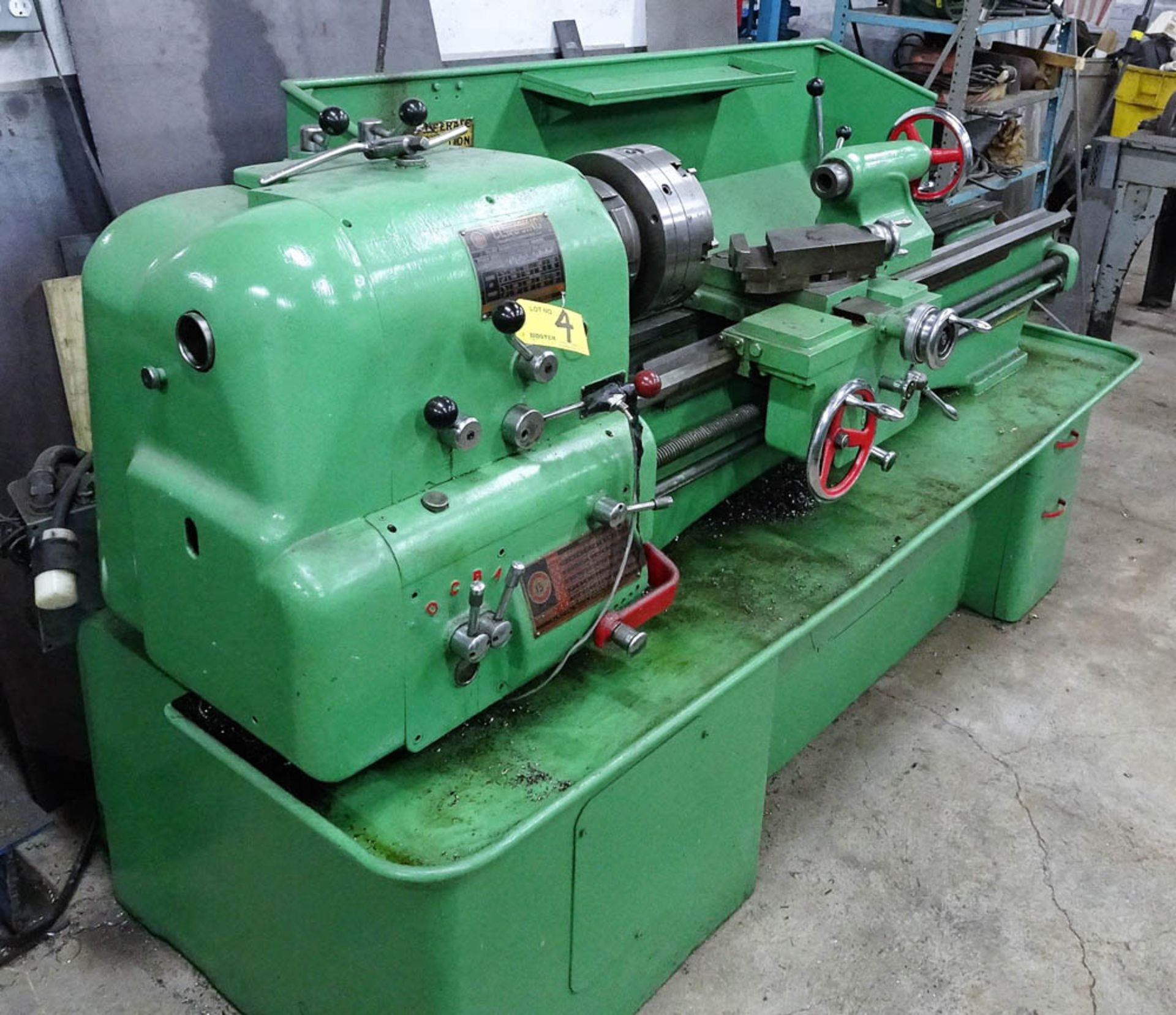 CLAUSING GEAR HEAD ENGINE LATHE WITH 60" TABLE, 10" 6-JAW CHUCK, 13" SWING - Image 2 of 4