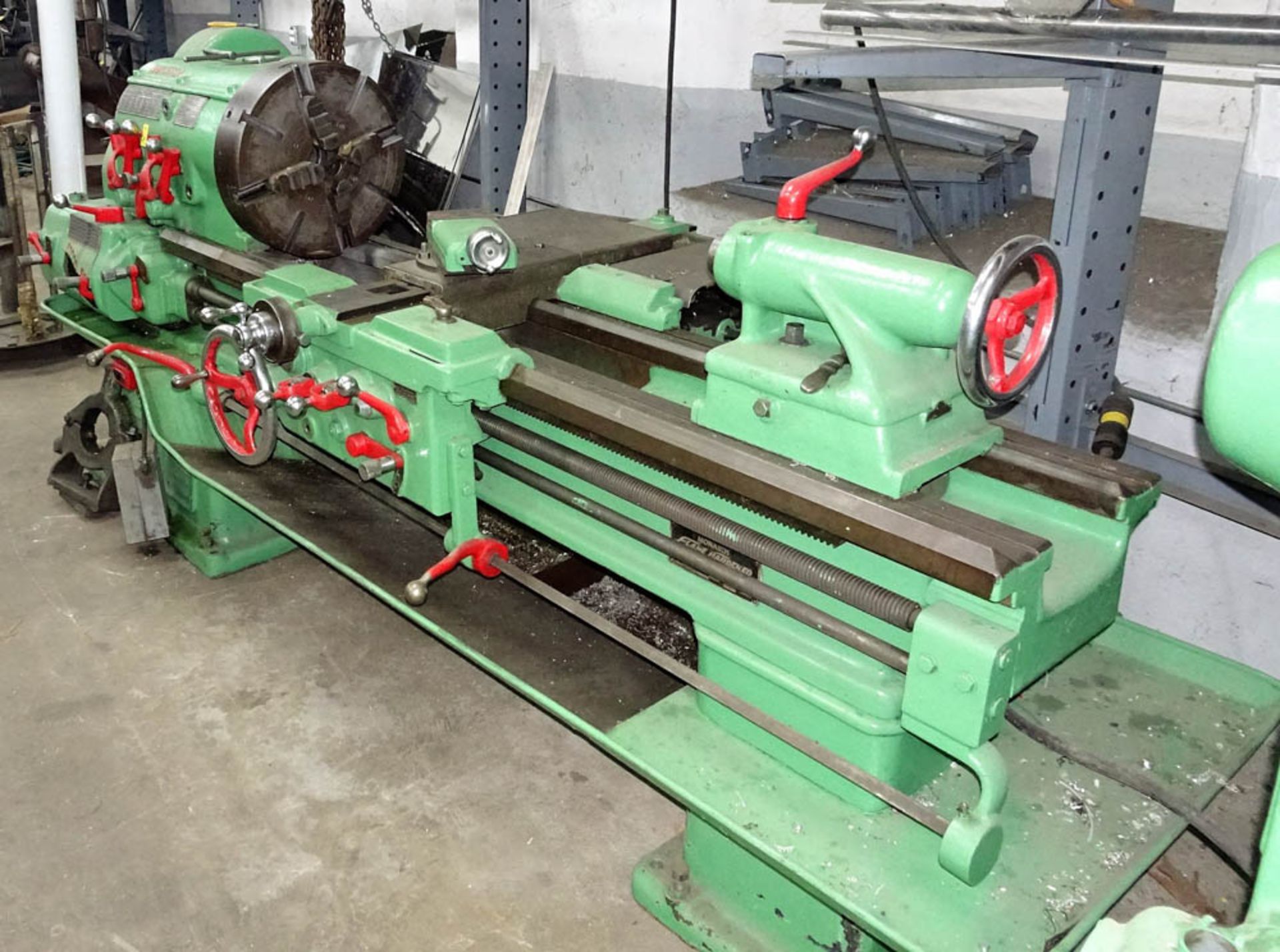 MONARCH MDL. 16" W GEAR HEAD ENGINE LATHE, WITH 18.5" SWING, 54" CENTER, 18" 4-JAW CHUCK, S/N: 9685 - Image 3 of 4