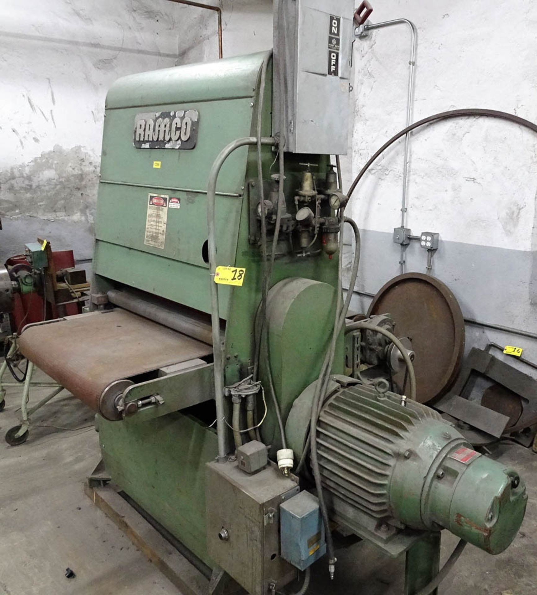 RAMCO MDL. 30, 30" TIME SAVING WIDE BELT SANDER WITH ASSOCIATED SPARE BELTS, S/N: 330 - Image 2 of 4