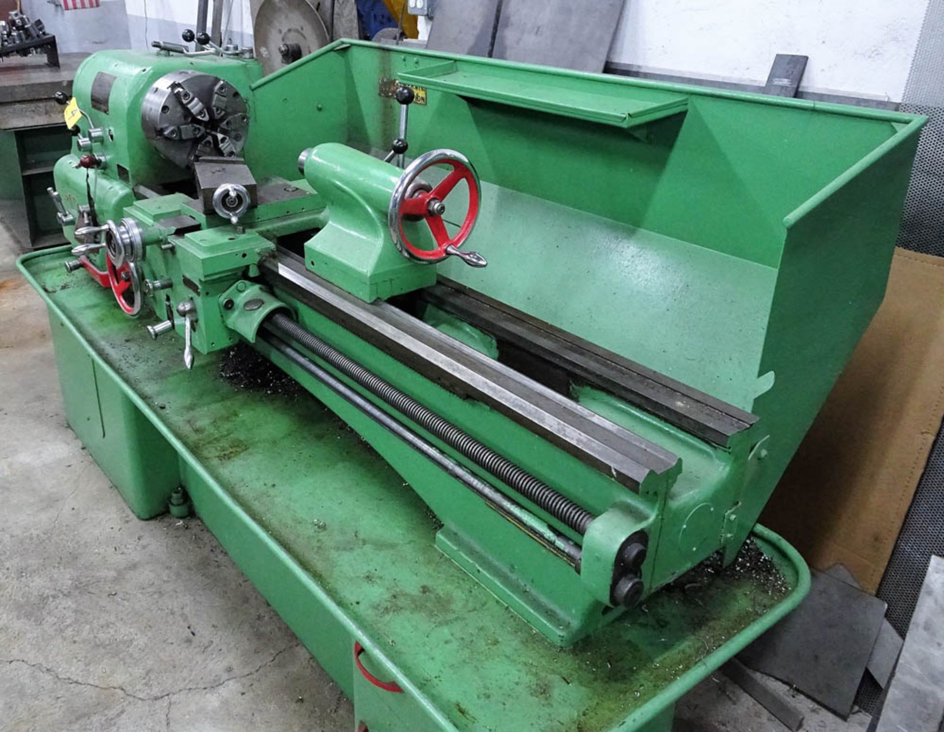 CLAUSING GEAR HEAD ENGINE LATHE WITH 60" TABLE, 10" 6-JAW CHUCK, 13" SWING - Image 3 of 4