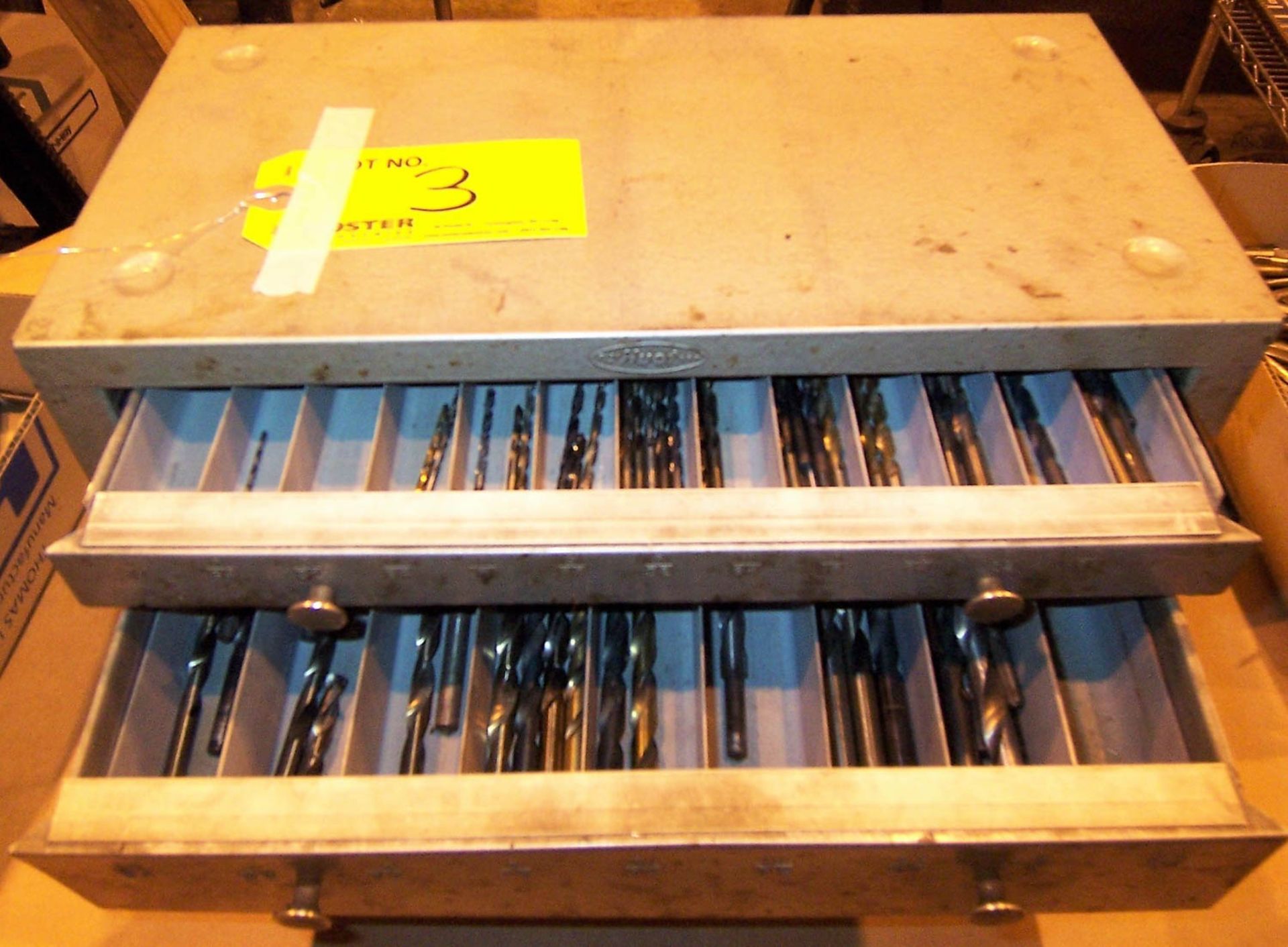 HUOT DRILL INDEX CABINET & CONTENTS