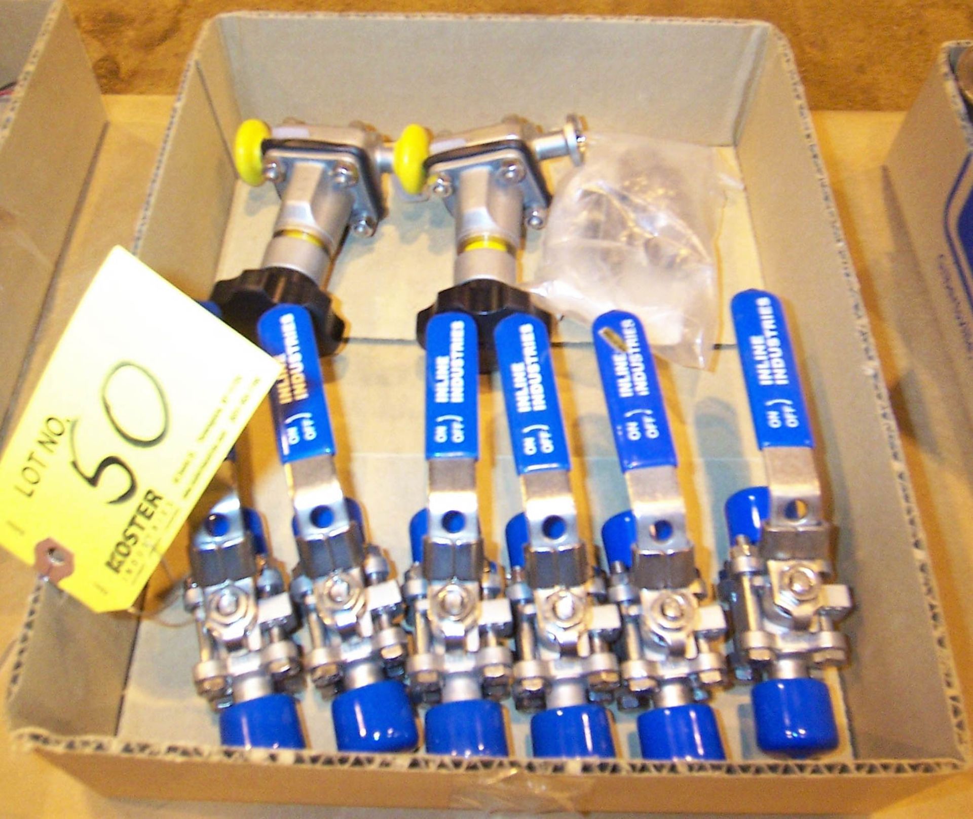 LOT OF STAINLESS STEEL VALVES