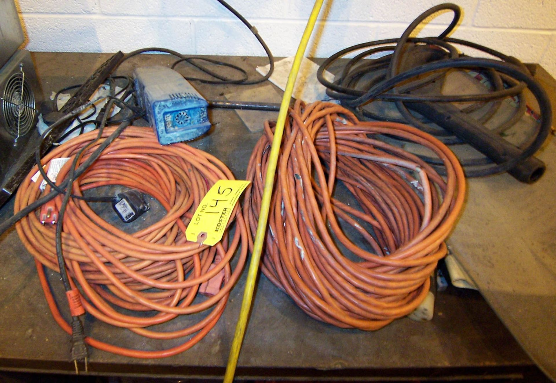 LOT OF EXTENSION CORDS