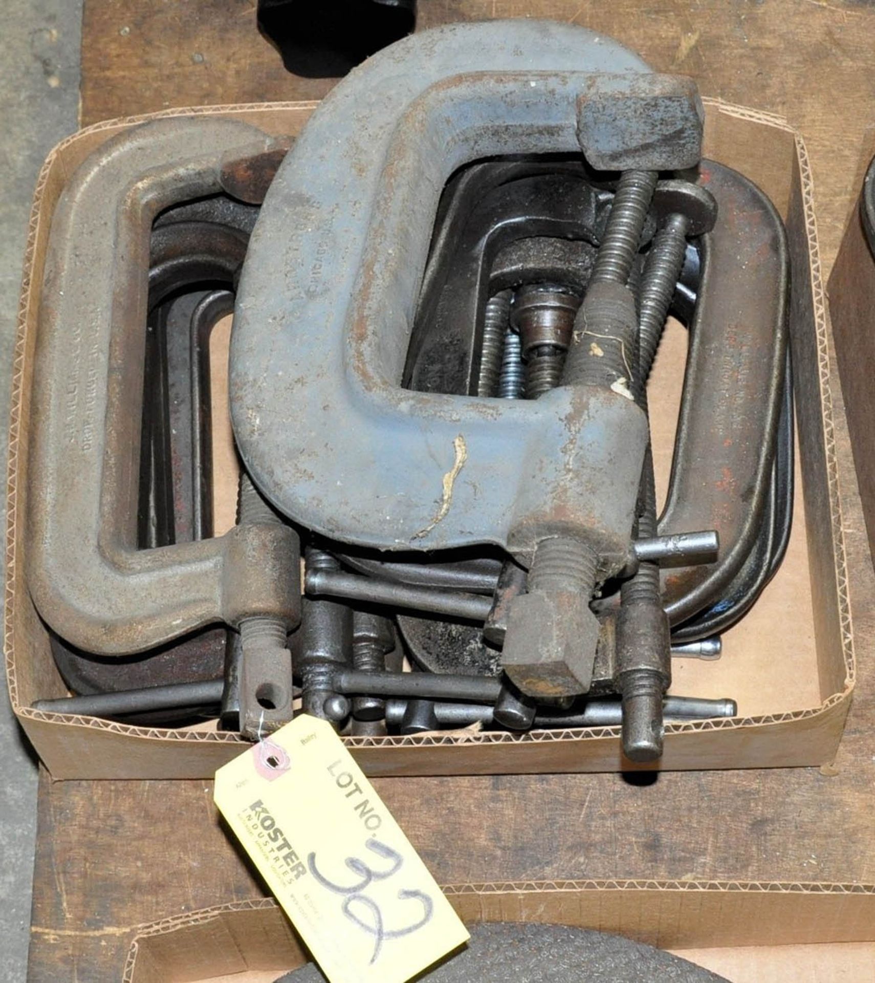 ASSORTED C-CLAMPS