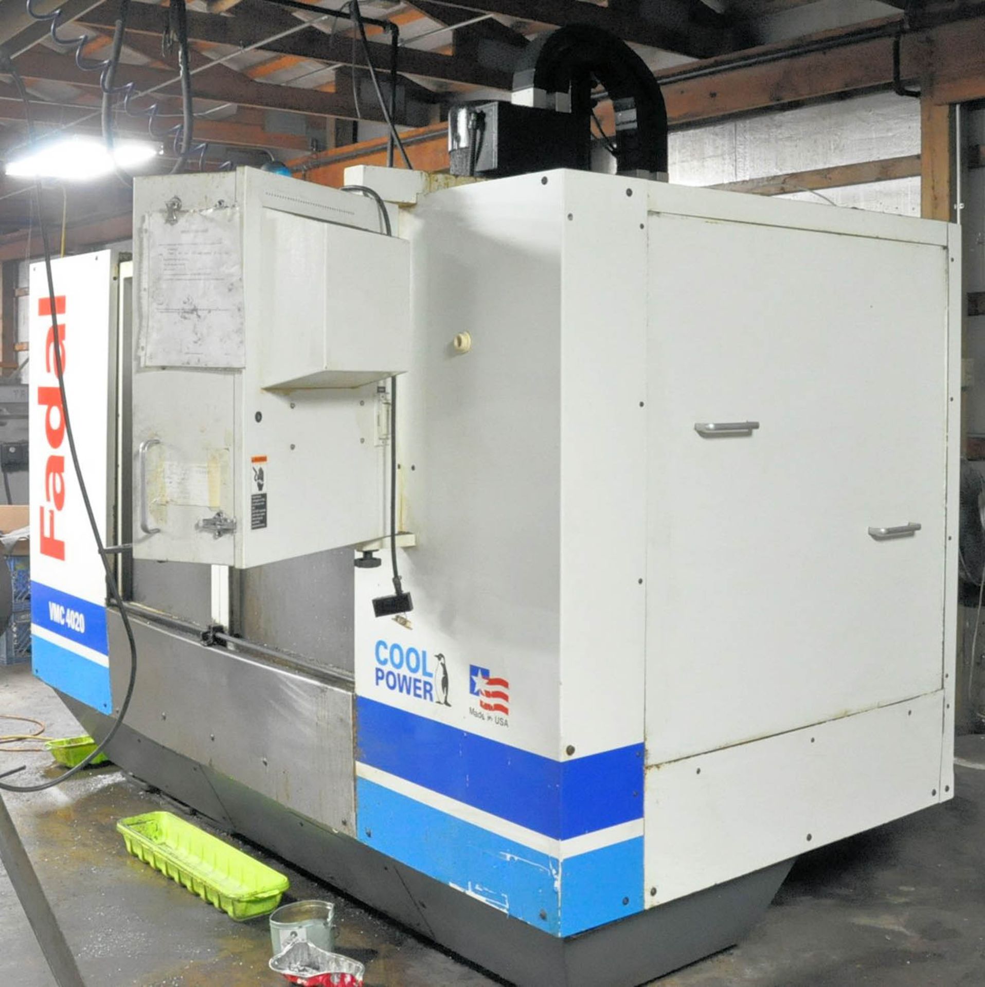FADAL MDL. VMC4020 CNC VERTICAL MACHINING CENTER, WITH FADAL CNC 32MP CNC CONTROLLER, 40" X 20" - Image 3 of 7