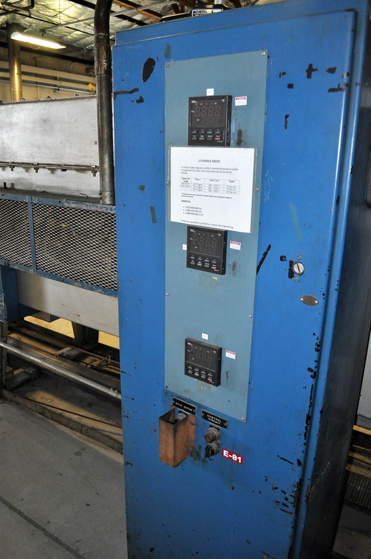 7" LINDBERG PASS THRU BELT FURNACE, 3-ZONE, WITH DIGITAL TEMPERATURE CONTROLS, S/N: N/A - Image 5 of 9