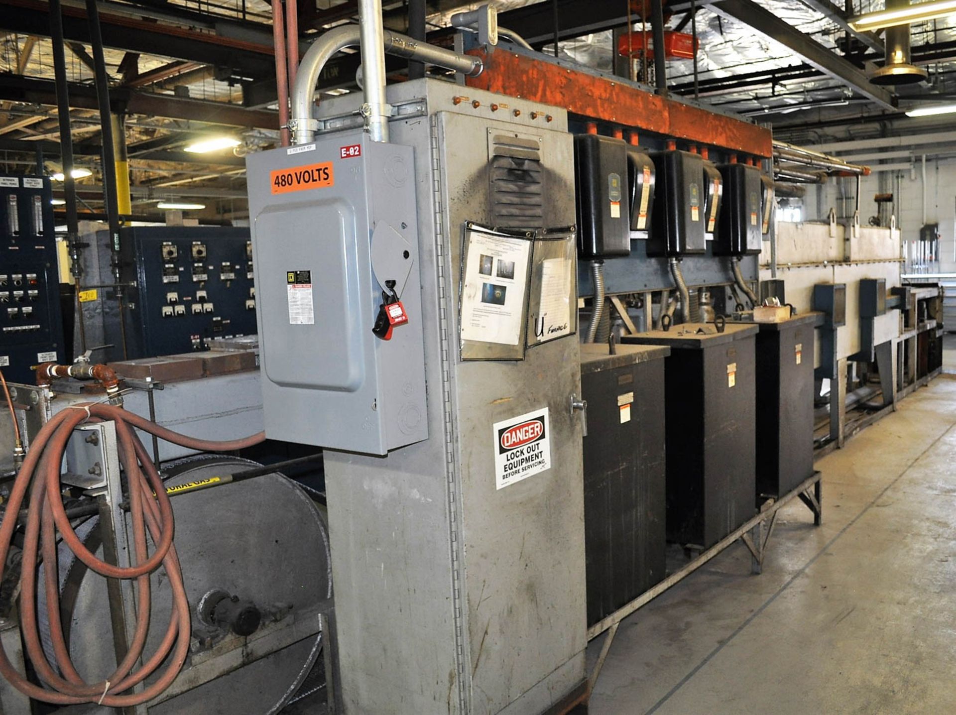 7" LINDBERG PASS THRU BELT FURNACE, 3-ZONE, WITH DIGITAL TEMPERATURE CONTROLS, S/N: N/A - Image 8 of 9