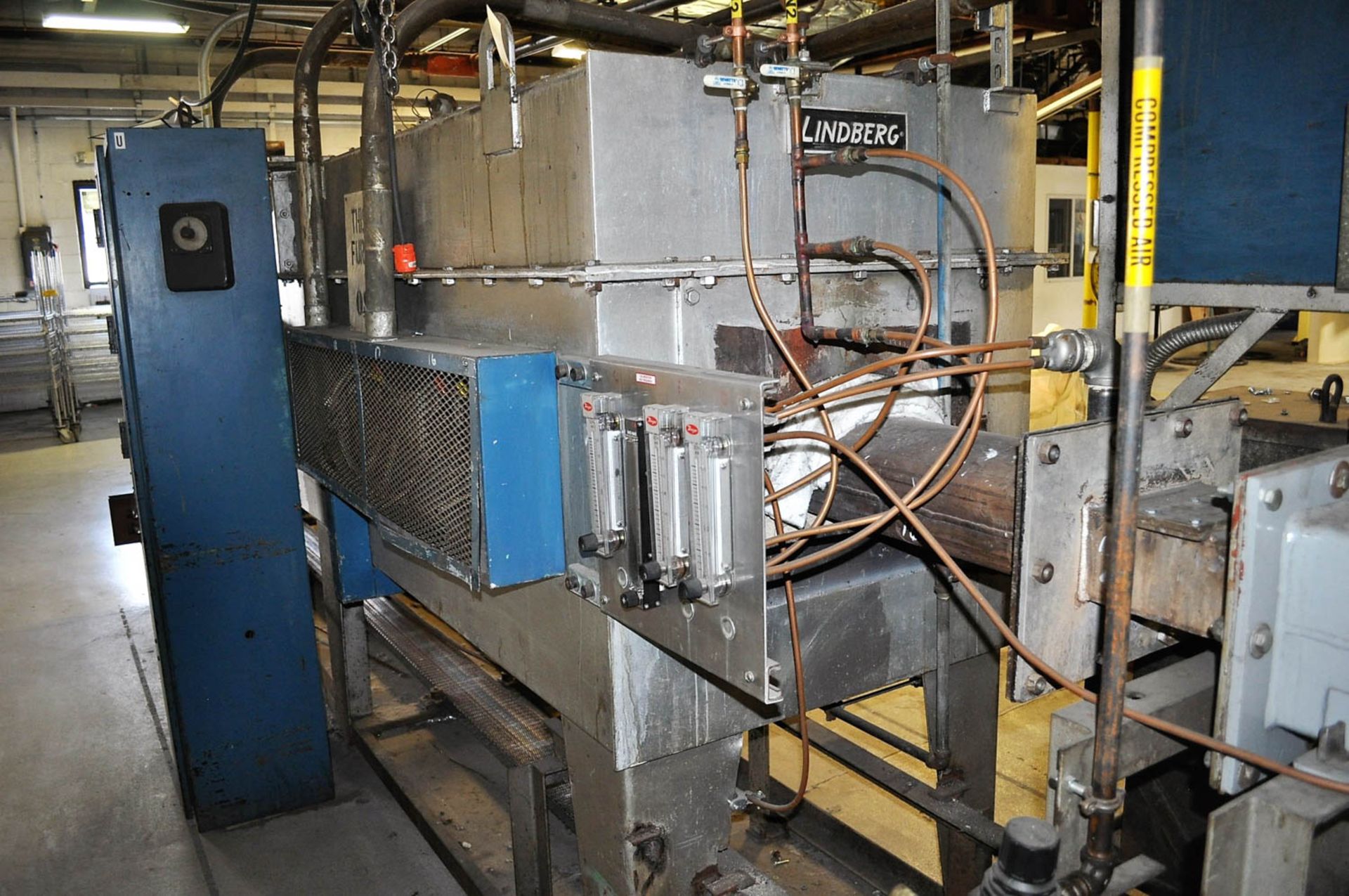 7" LINDBERG PASS THRU BELT FURNACE, 3-ZONE, WITH DIGITAL TEMPERATURE CONTROLS, S/N: N/A - Image 4 of 9