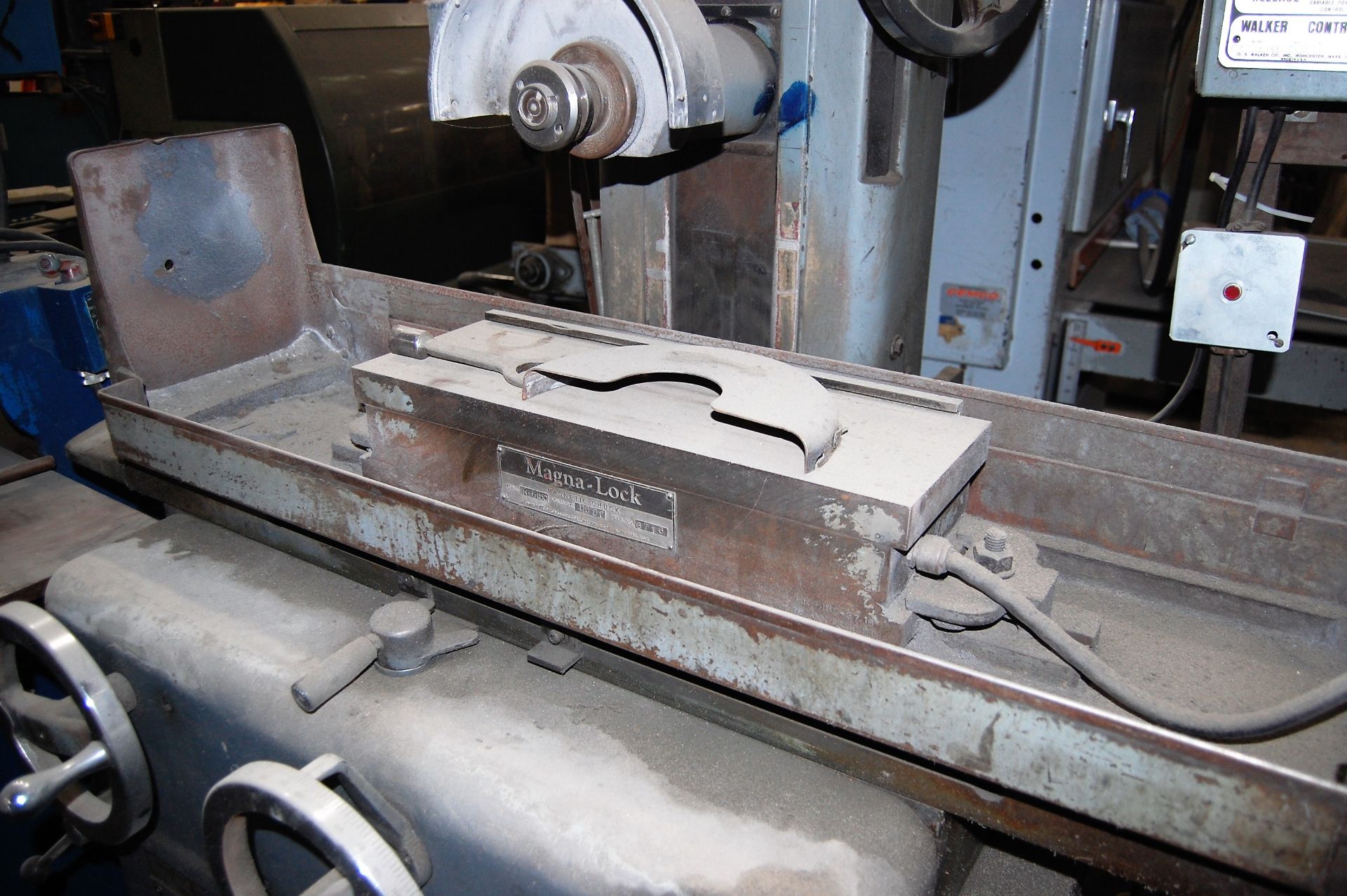 6" X 18" BOYAR SCHULTZ MDL. 618H SURFACE GRINDER, WITH MAGNA-LOCK ELECTROMAGNETIC CHUCK, WALKER - Image 3 of 7