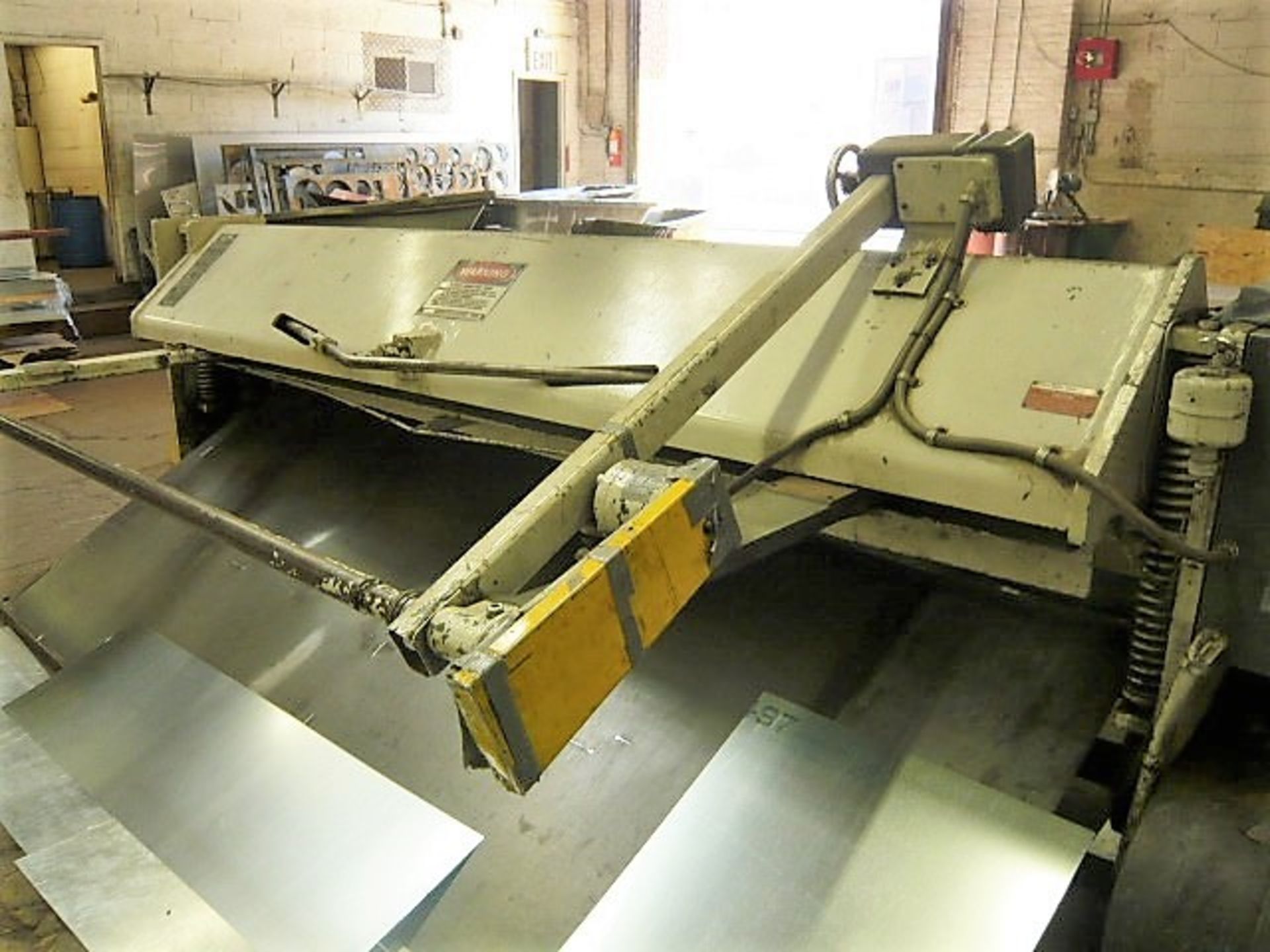 10ga X 10' NIAGARA MDL. 1R-10-10 MECHANICAL POWER SHEAR, WITH SQUARING ARM, FRONT OPERATED POWER - Image 2 of 8