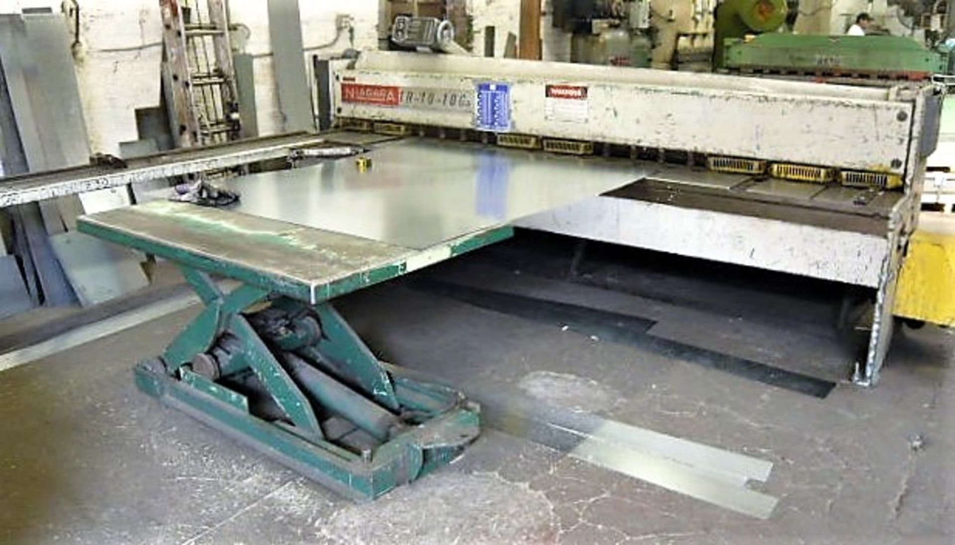 10ga X 10' NIAGARA MDL. 1R-10-10 MECHANICAL POWER SHEAR, WITH SQUARING ARM, FRONT OPERATED POWER